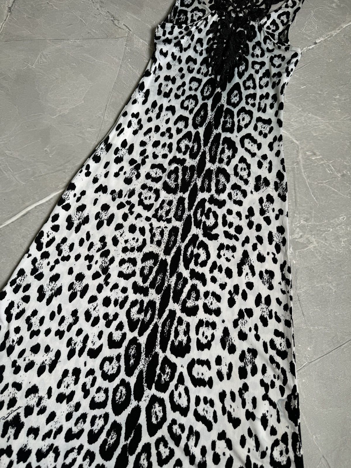 Roberto Cavalli Vintage 2006 Roberto Cavalli Lace Leopard Print Slim Dress Size S / US 4 / IT 40 - 17 Thumbnail
