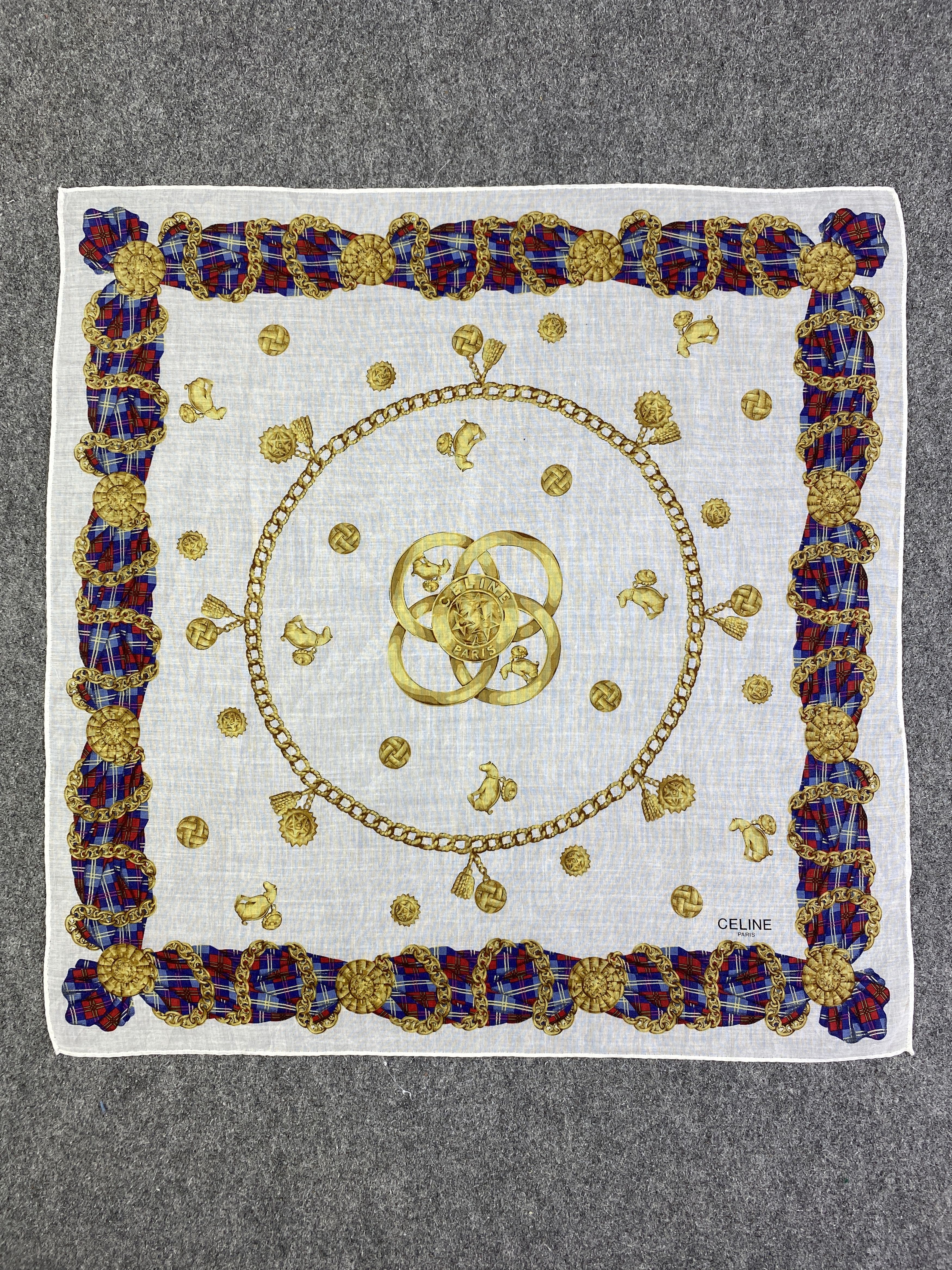 Celine Vintage Celine Handkerchief / Neckerchief KT0018 Size ONE SIZE - 5 Thumbnail