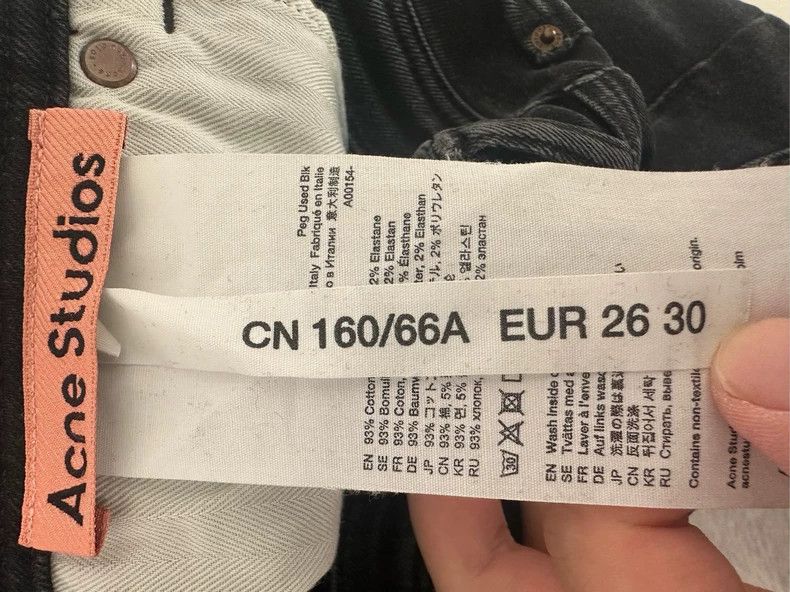 Acne Studios acne studios black jeans 2503-Nextarrow Size US 26 / EU 42 - 3 Thumbnail