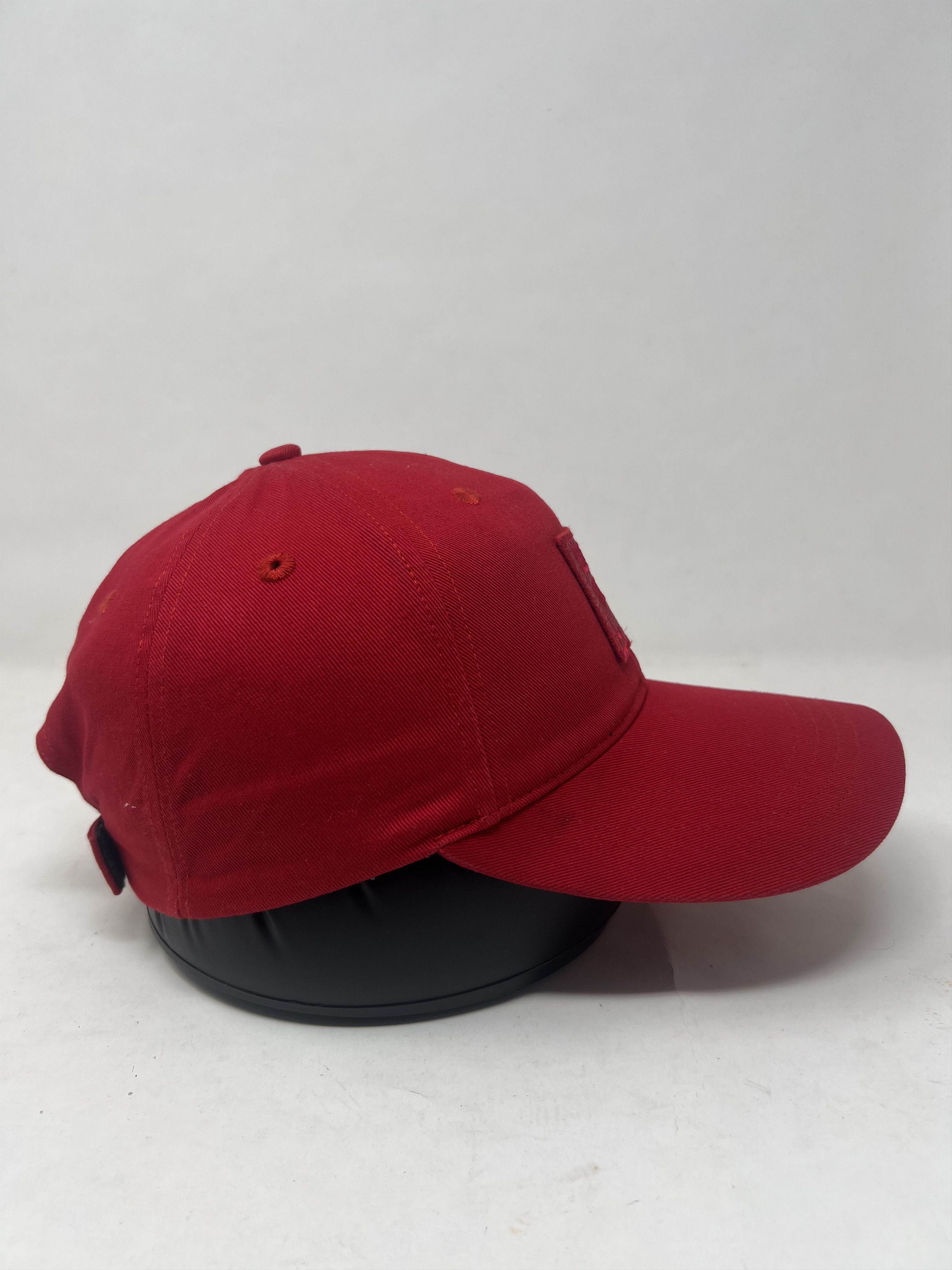 Japanese Brand Fila Embroidery Red Streetwear Hat Size ONE SIZE - 3 Thumbnail