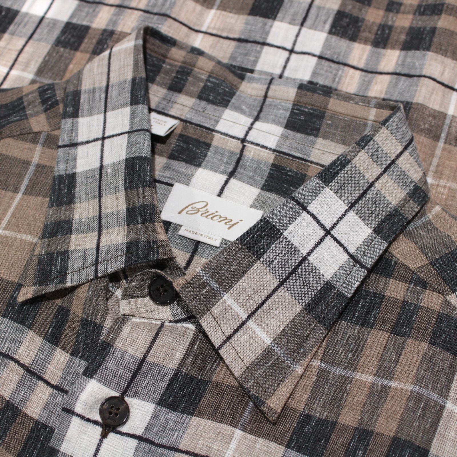 Brioni Brioni New with tags Shirt Size L US In Brown Size US L / EU 52-54 / 3 - 1 Thumbnail