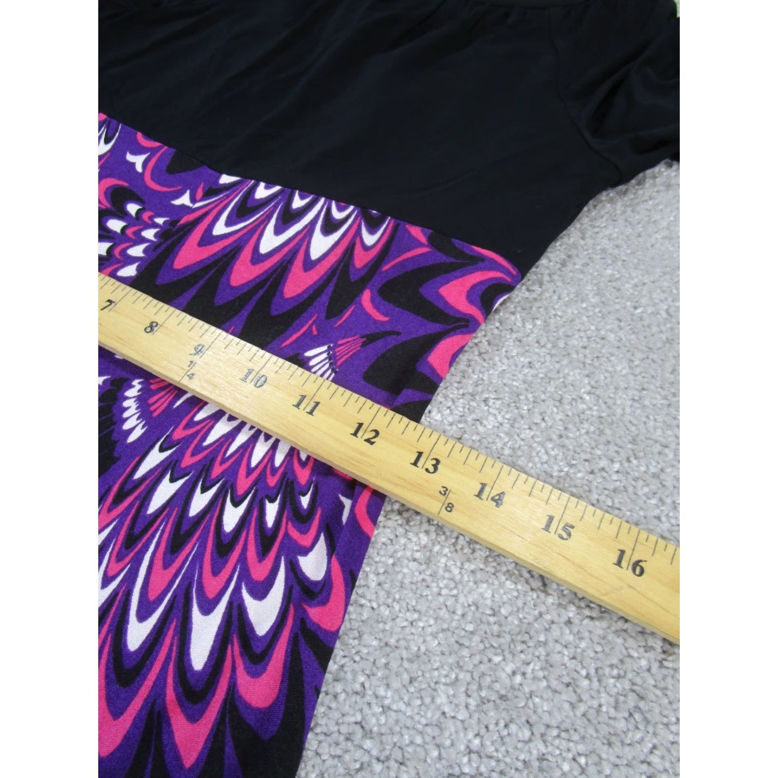 Trina Turk Trina Turk Purple Geometric Bodycon Dress Long Sleeve Women's 0 Stretch Knee Length Size XS / US 0-2 / IT 36-38 - 5 Thumbnail