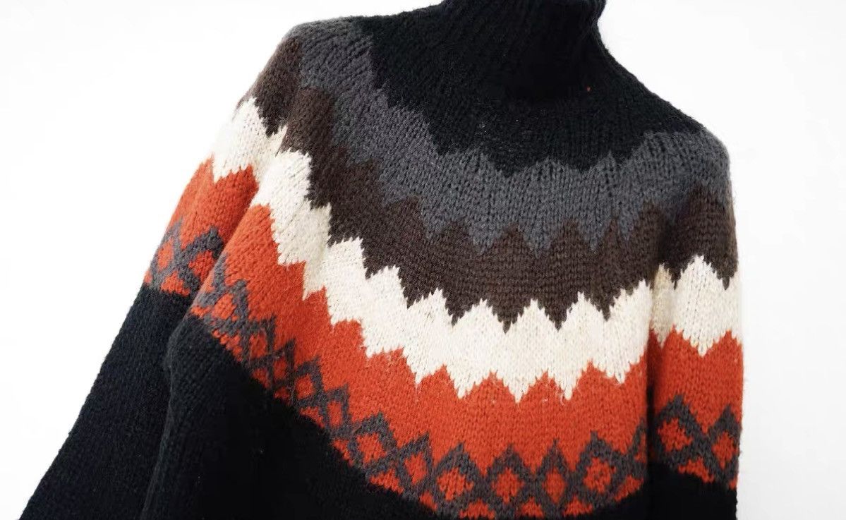 FACTOTUM Factotum Fair Isle High Neck Sweater Size US S / EU 44-46 / 1 - 2 Thumbnail