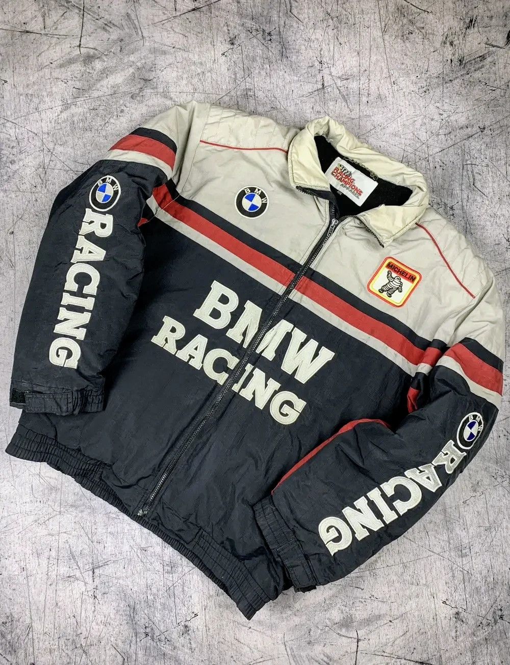Vintage 💀🔥 BMW 💥💸 RARE Y2K Michelin Racing Jacket Vintage Coats Size US S / EU 44-46 / 1 - 1 Thumbnail