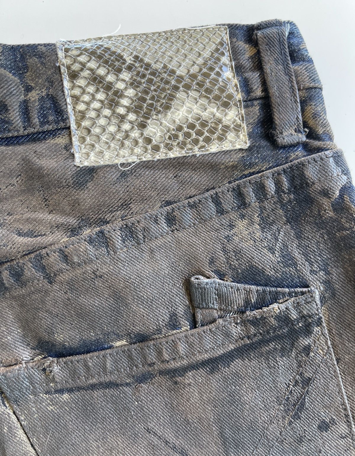 semanticdesign RARE❗️SemanticDesign Waxed Jeans Size US 33 - 11 Thumbnail