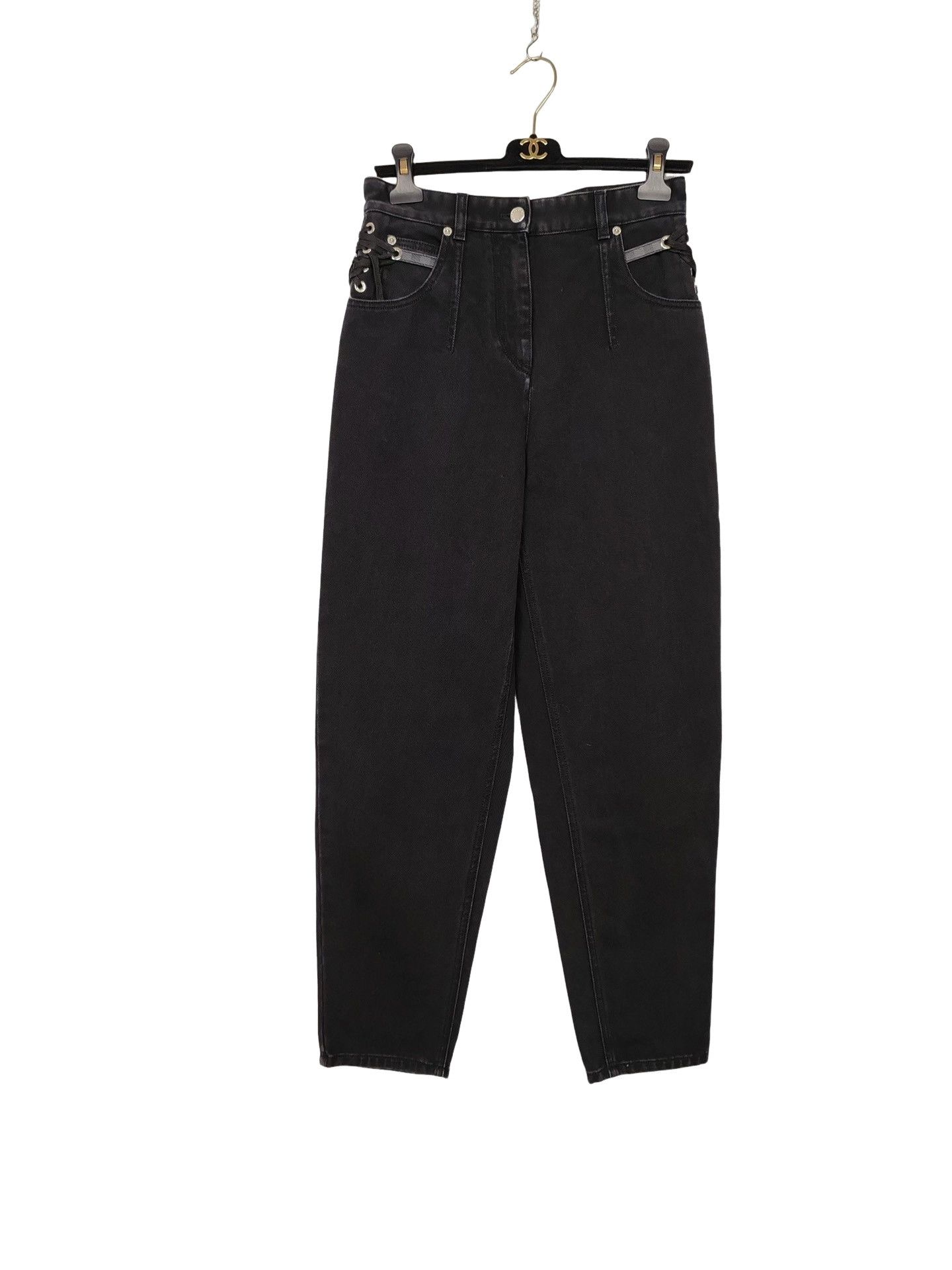 Louis Vuitton Louis Vuitton Lace-Up Detail Jeans Size 38 Size 27" / US 4 / IT 40 - 1 Thumbnail