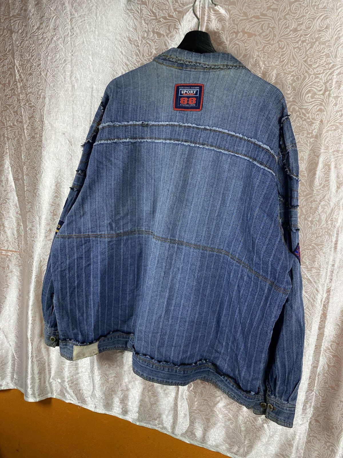 Vintage Vintage Parto Sport Patchwork Denim Jacket Tech Sport Size US XL / EU 56 / 4 - 14 Thumbnail