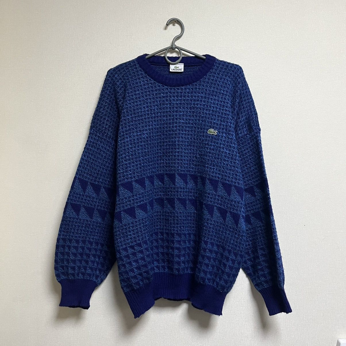 Lacoste Vintage Lacoste Sweater Wool Knit Baggy 90s Size US L / EU 52-54 / 3 - 1 Thumbnail