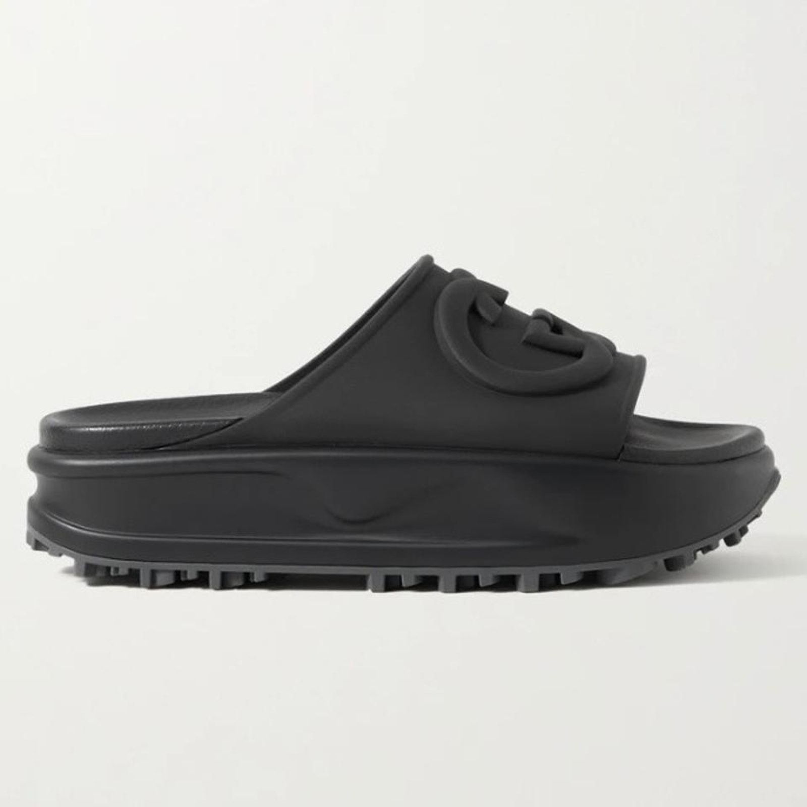 Gucci Miami GG logo rubber platform slides 39 Size US 9 / IT 39 - 2 Thumbnail