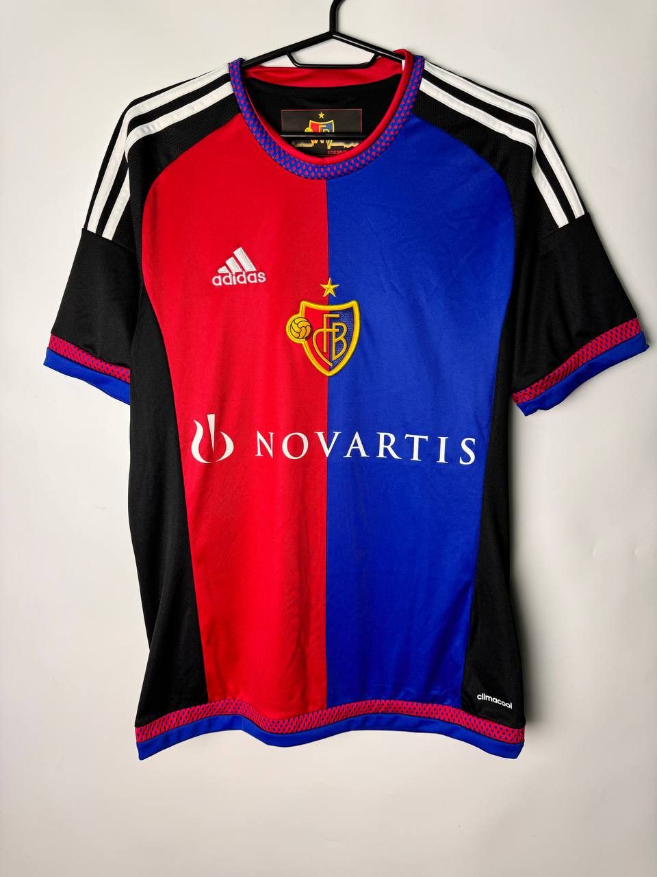 BASEL 2015 2017 HOME FOOTBALL SHIRT SOCCER JERSEY ADIDAS