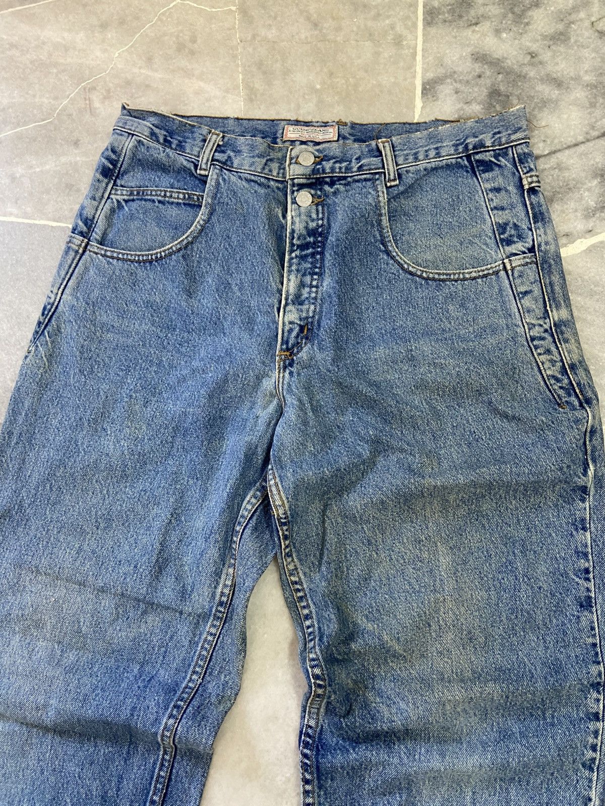 Guess Vintage Guess by Georges Marciano Usa Baggy Jeans Size US 35 - 3 Thumbnail