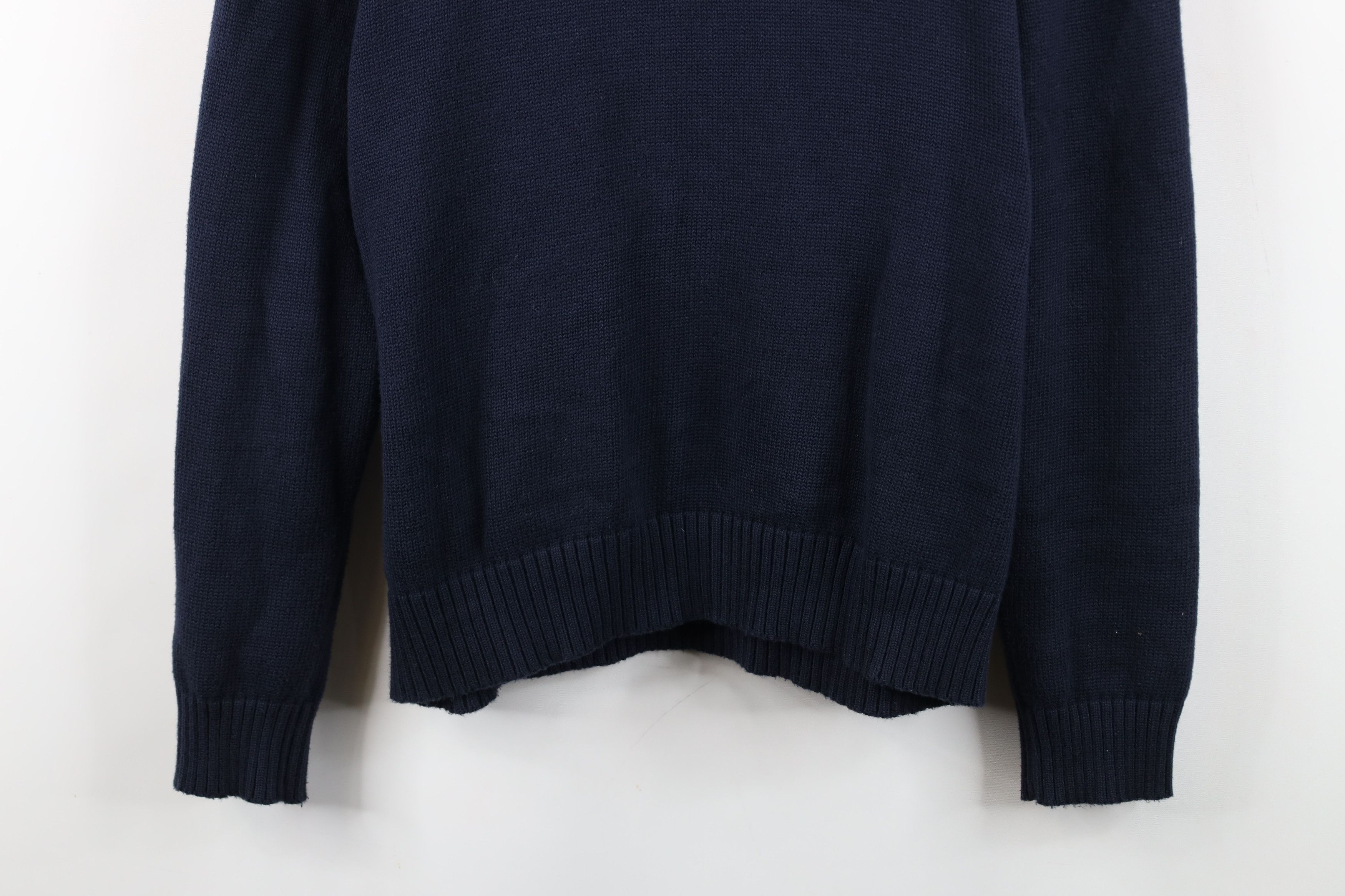 Ralph Lauren Vintage Ralph Lauren Knit Half Zip Pullover Sweater Blue Size US L / EU 52-54 / 3 - 3 Thumbnail