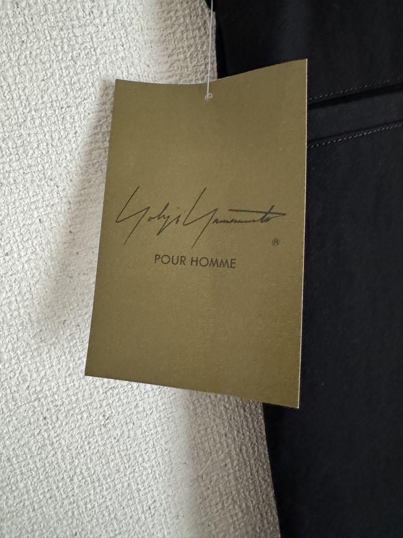 Yohji Yamamoto POUR HOMME 24aw WOOL GABARDINE SIDE 3ST TUCK PANTS Size US 39 - 3 Thumbnail