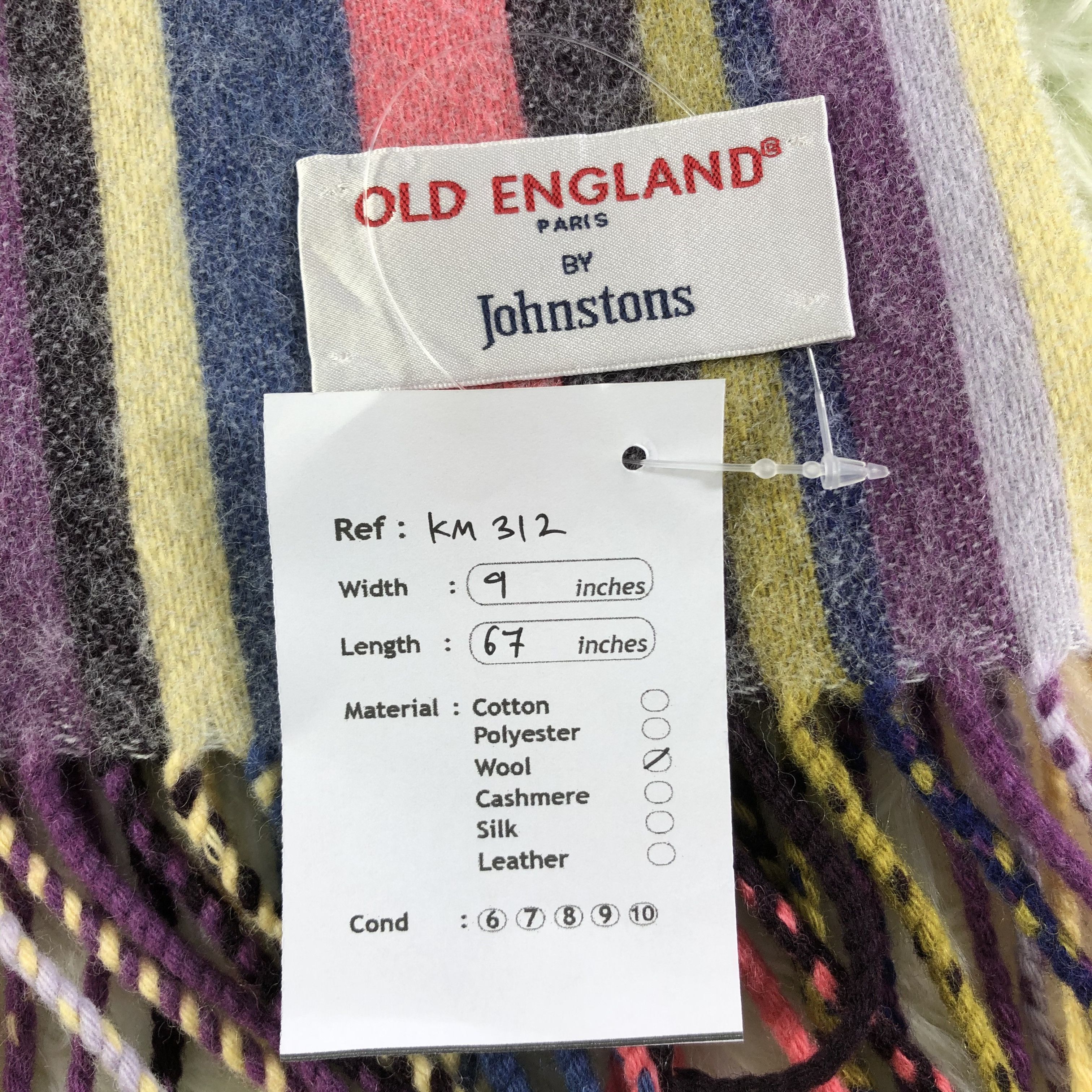 Vintage Johnstons Scarf / Muffler / Neckwear - KM312 Size ONE SIZE - 5 Thumbnail