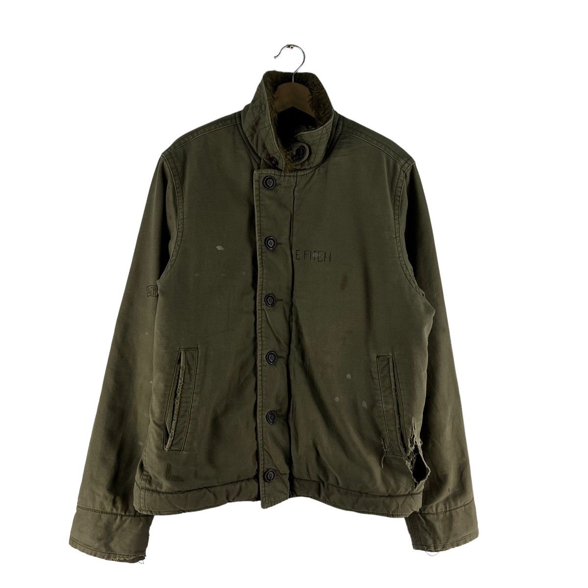 Japanese Brand 🔥Deck Jacket USN Design Style Mink Fur Lining Size US S / EU 44-46 / 1 - 1 Thumbnail