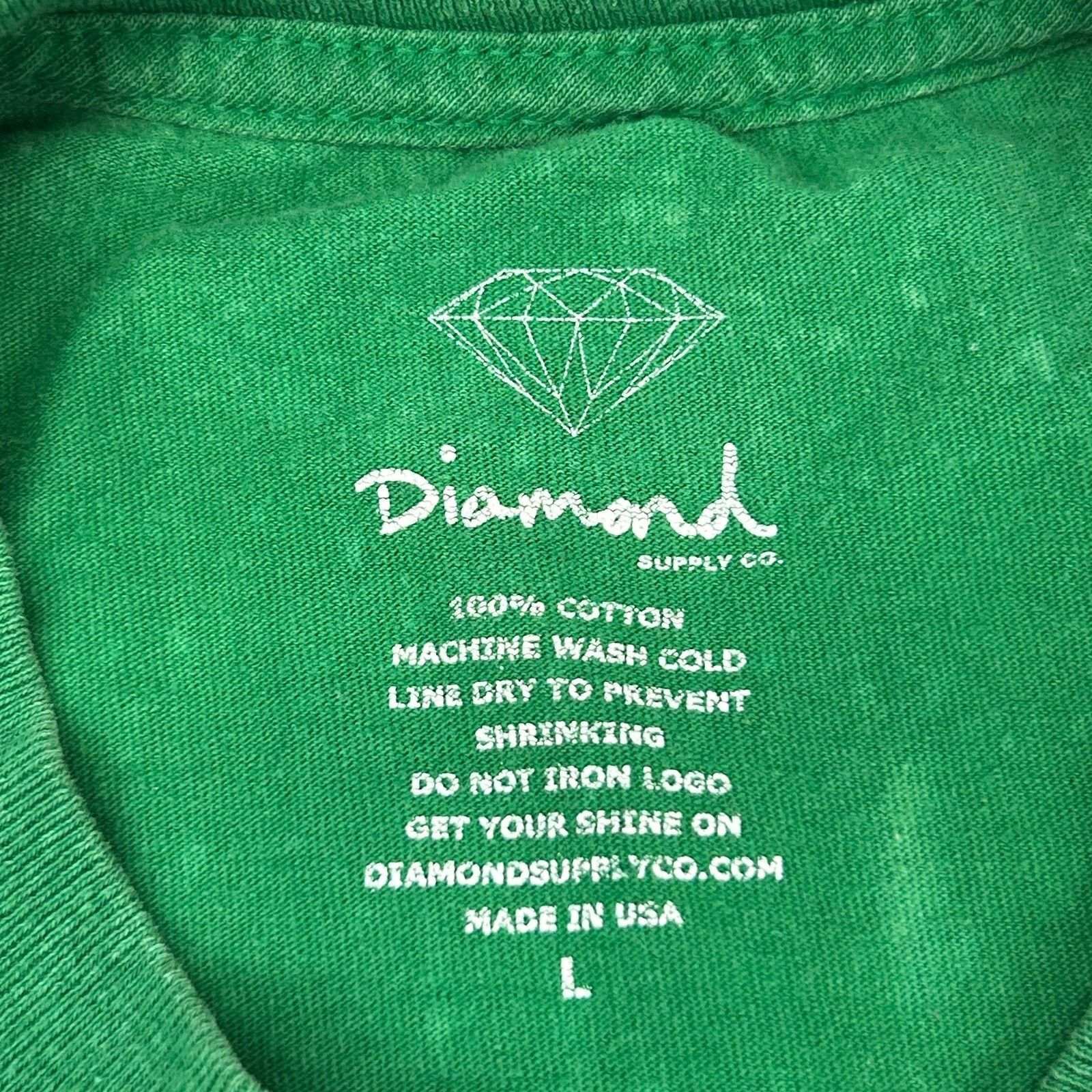 Diamond Supply Co. University of Diamond Supply Co T Shirt Green L Large Size US L / EU 52-54 / 3 - 7 Thumbnail