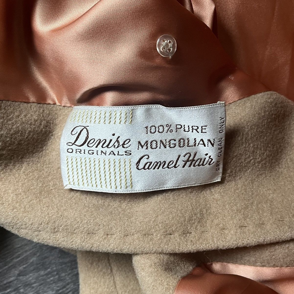 Vintage Vintage Denise Originals Mongolian Camel Hair Long Coat 60s Size L / US 10 / IT 46 - 6 Thumbnail