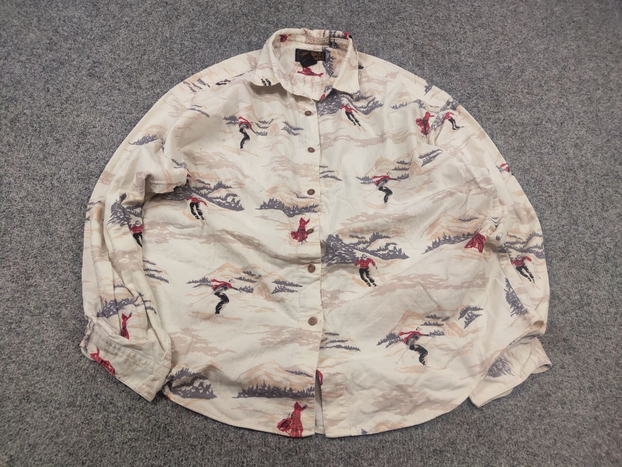 Eddie Bauer Vintage Eddie Bauer corduroy shirt print Long sleeve Size US L / EU 52-54 / 3 - 2 Thumbnail