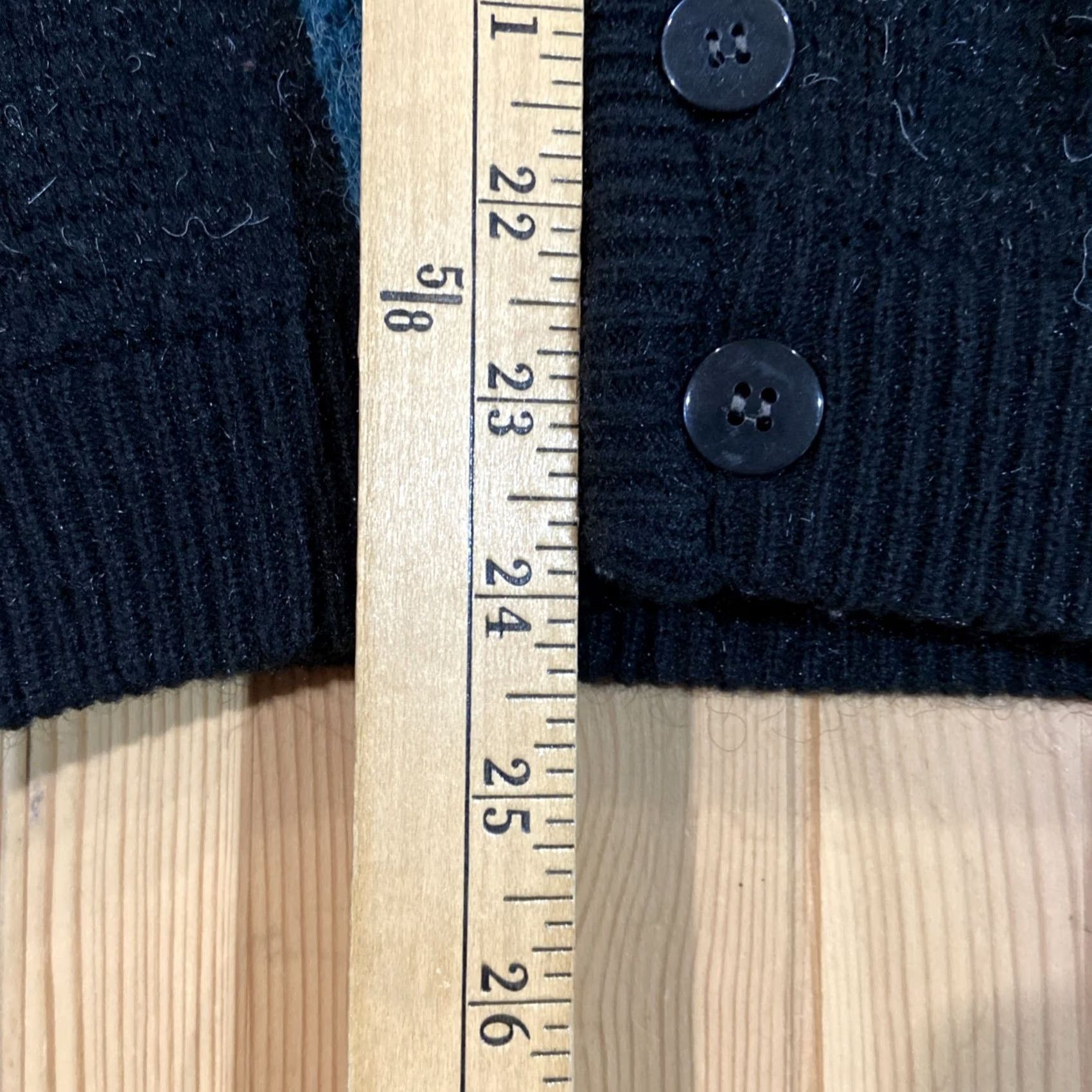 Vintage VINTAGE Barneys New York Cardigan Sweater Women 90s Striped Black M Knits Buttoned Size M / US 6-8 / IT 42-44 - 3 Thumbnail