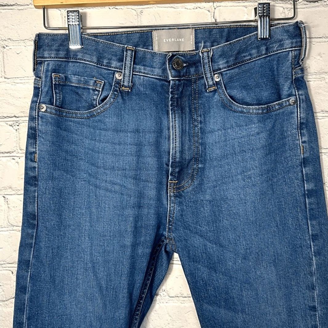 Everlane Everlane Jeans Women Medium Wash Cotton Stretch High Rise size 26 Blue Wide-Leg Regular 26 Size 26" / US 2 / IT 38 - 2 Thumbnail