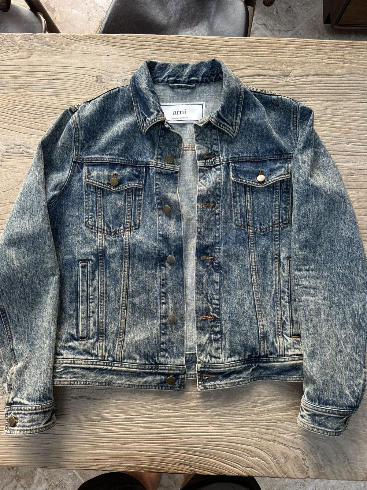 AMI Amazing Wash Denim Trucker Size US L / EU 52-54 / 3 - 1 Thumbnail