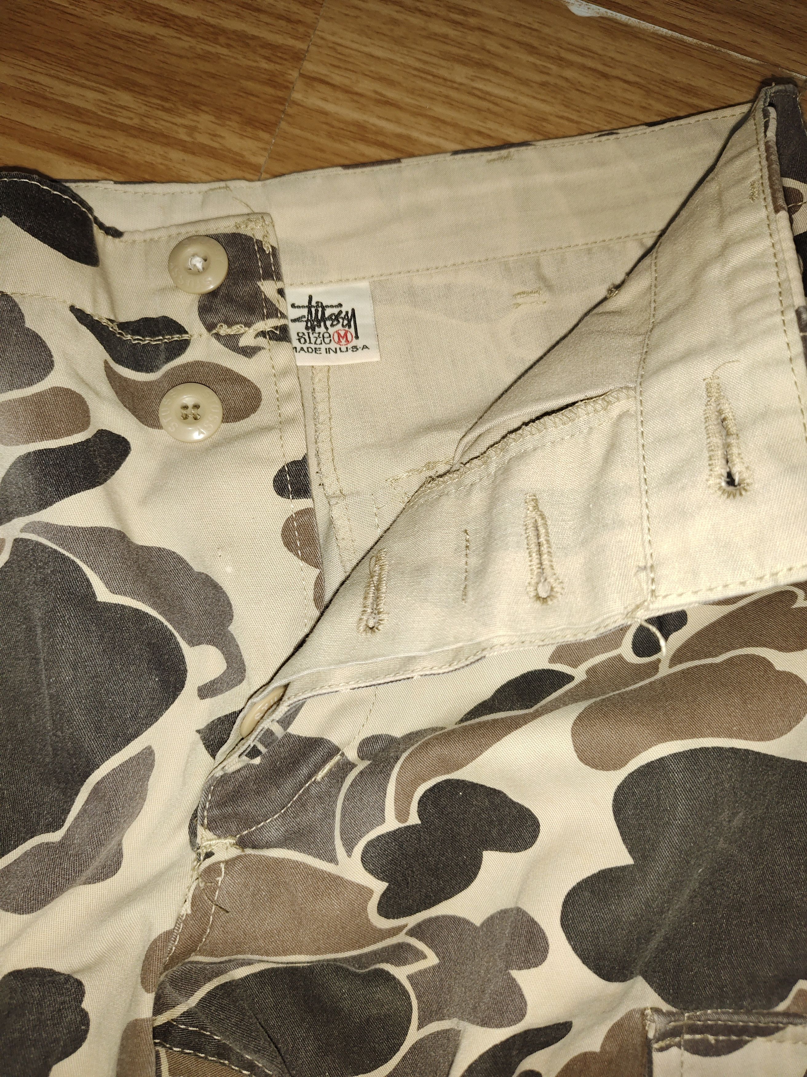Stussy Vintage mid 90's stussy cargo pants camo Size US 34 / EU 50 - 8 Thumbnail