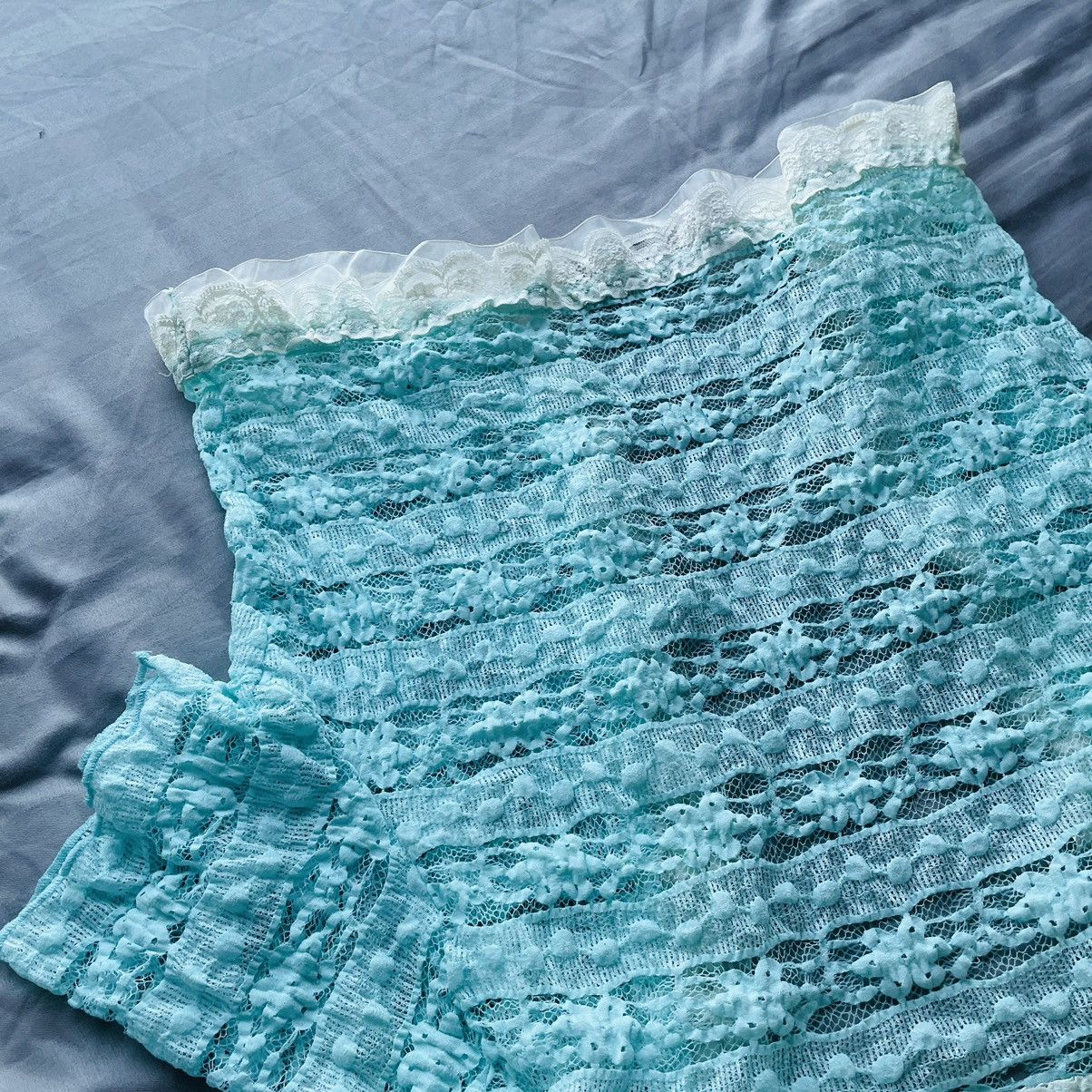 If Six Was Nine × Japanese Brand Japanese Floral Lace Cropped Vest Size M / US 6-8 / IT 42-44 - 6 Thumbnail
