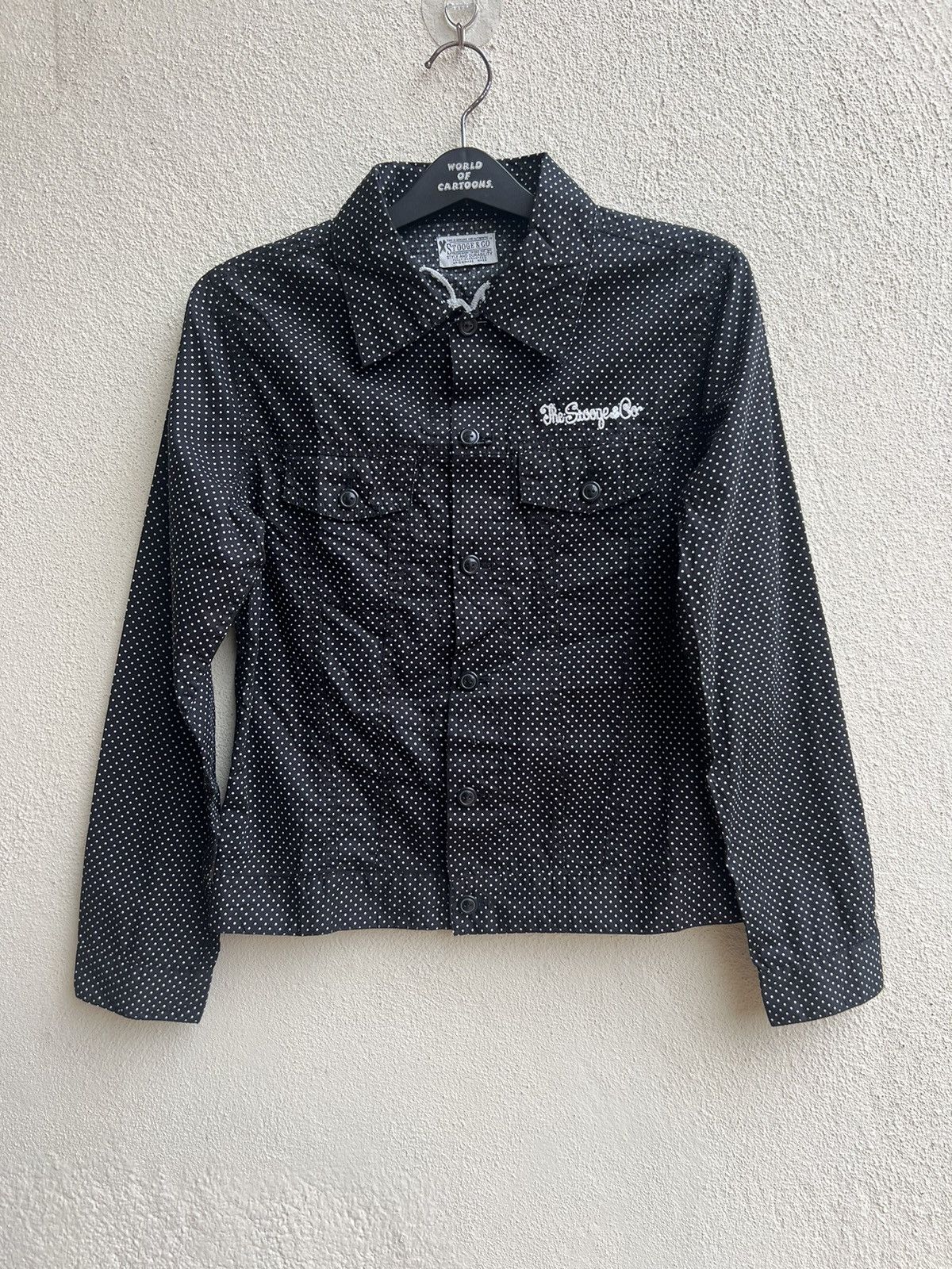 Vintage STOOGE & CO Japan Embroidery Polka Dots Light Trucker Jacket Size US S / EU 44-46 / 1 - 6 Thumbnail