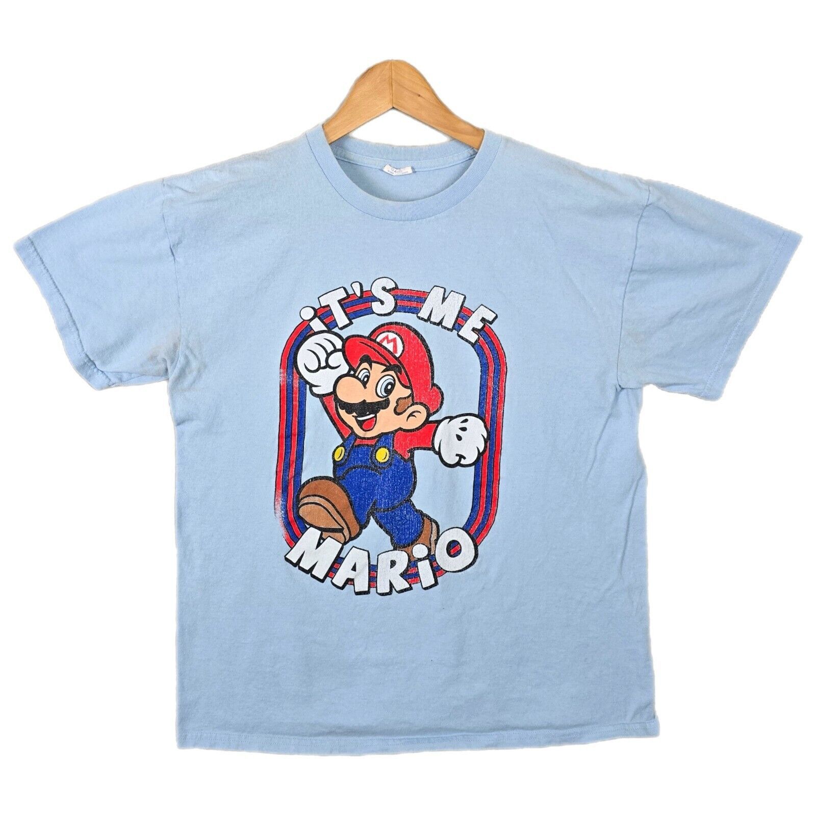 Gildan Nintendo Super Mario Bros 2010 It's Me Me Mario Size Large Size US L / EU 52-54 / 3 - 1 Thumbnail