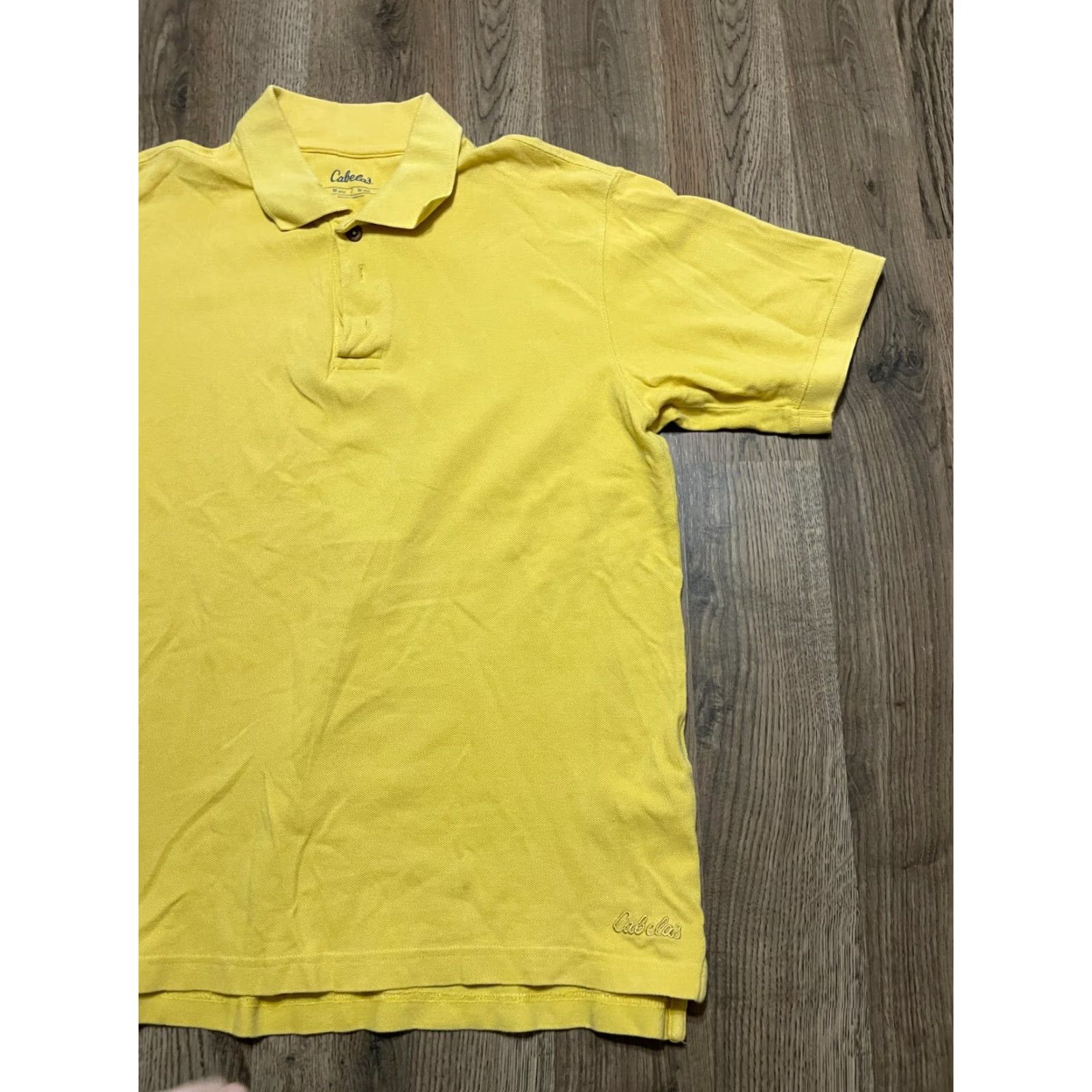 Vintage Cabela's Shirt Men's Size Medium Yellow Short Sleeve Polo Quarter Zip Casual Vintage: No (remove if not applicable) Size US M / EU 48-50 / 2 - 4 Thumbnail