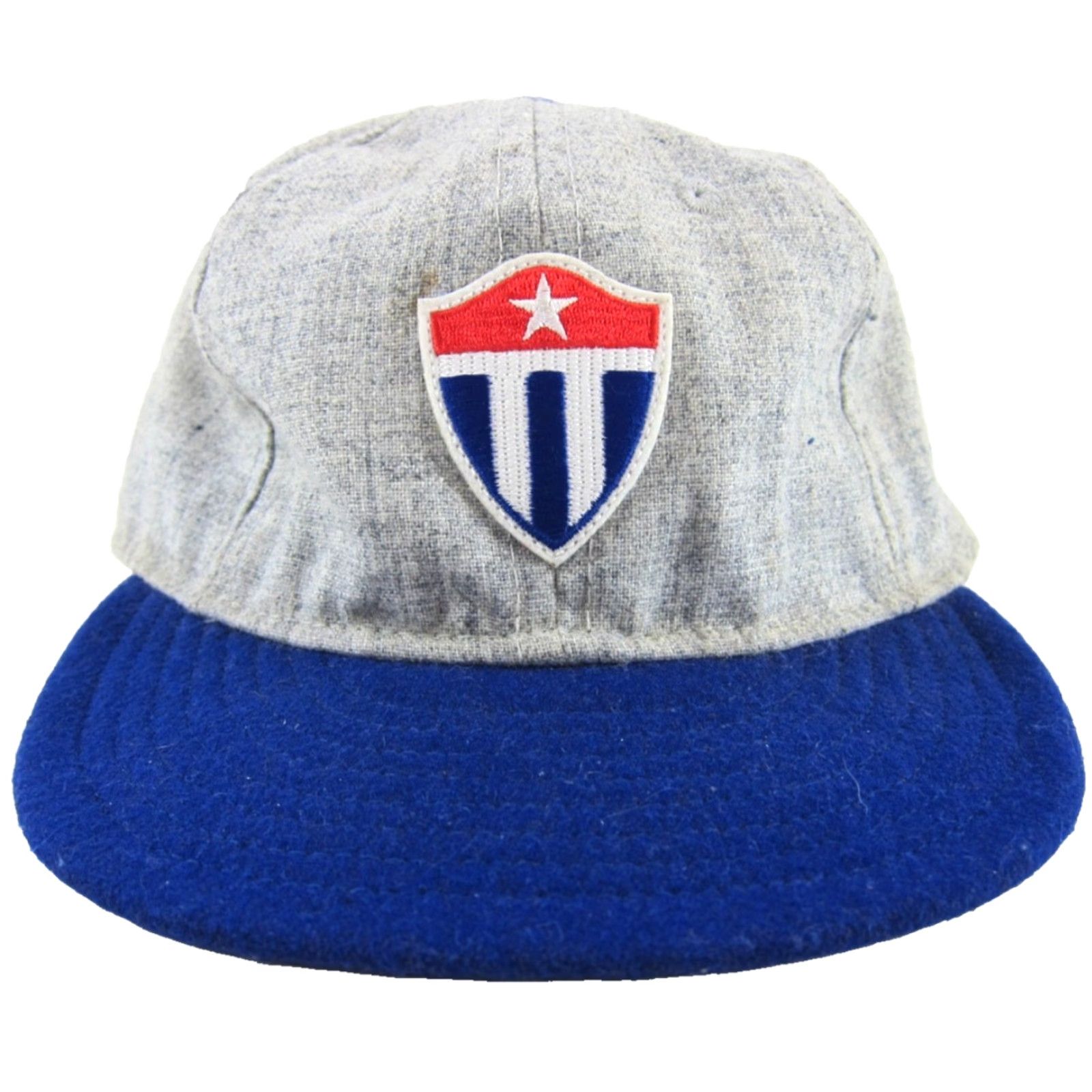 Ebbets Field Flannels VTG Ebbets Field Flannels Grey Blue Wool Havana Cubans Baseball Cap Hat 7 1/4 Size ONE SIZE - 2 Thumbnail