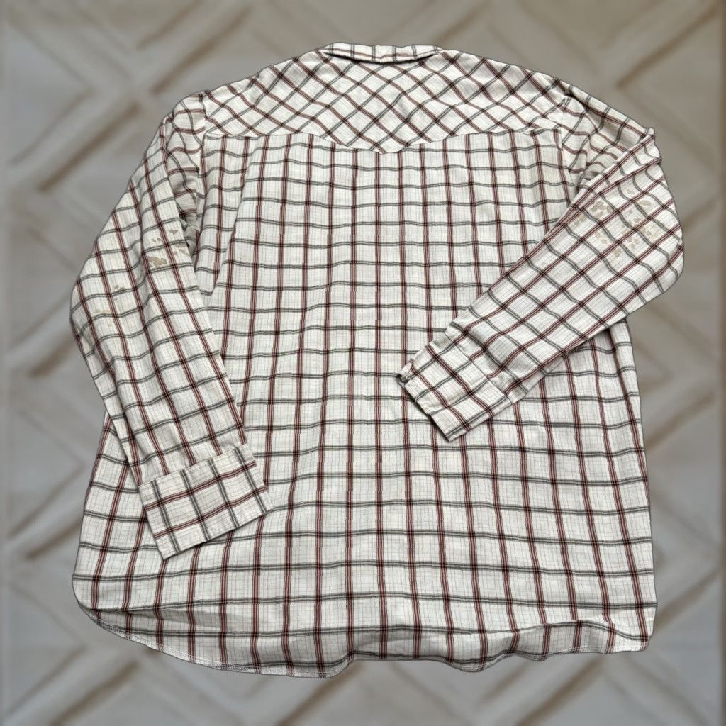 Wrangler Wrangler Shirt Mens 2XL Tall Brown Long Sleeve Western Button-Up Plaid Casual Workwear All Seasons Classic Outdoor 56 in Chest Mens Size US XXL / EU 58 / 5 - 1 Thumbnail