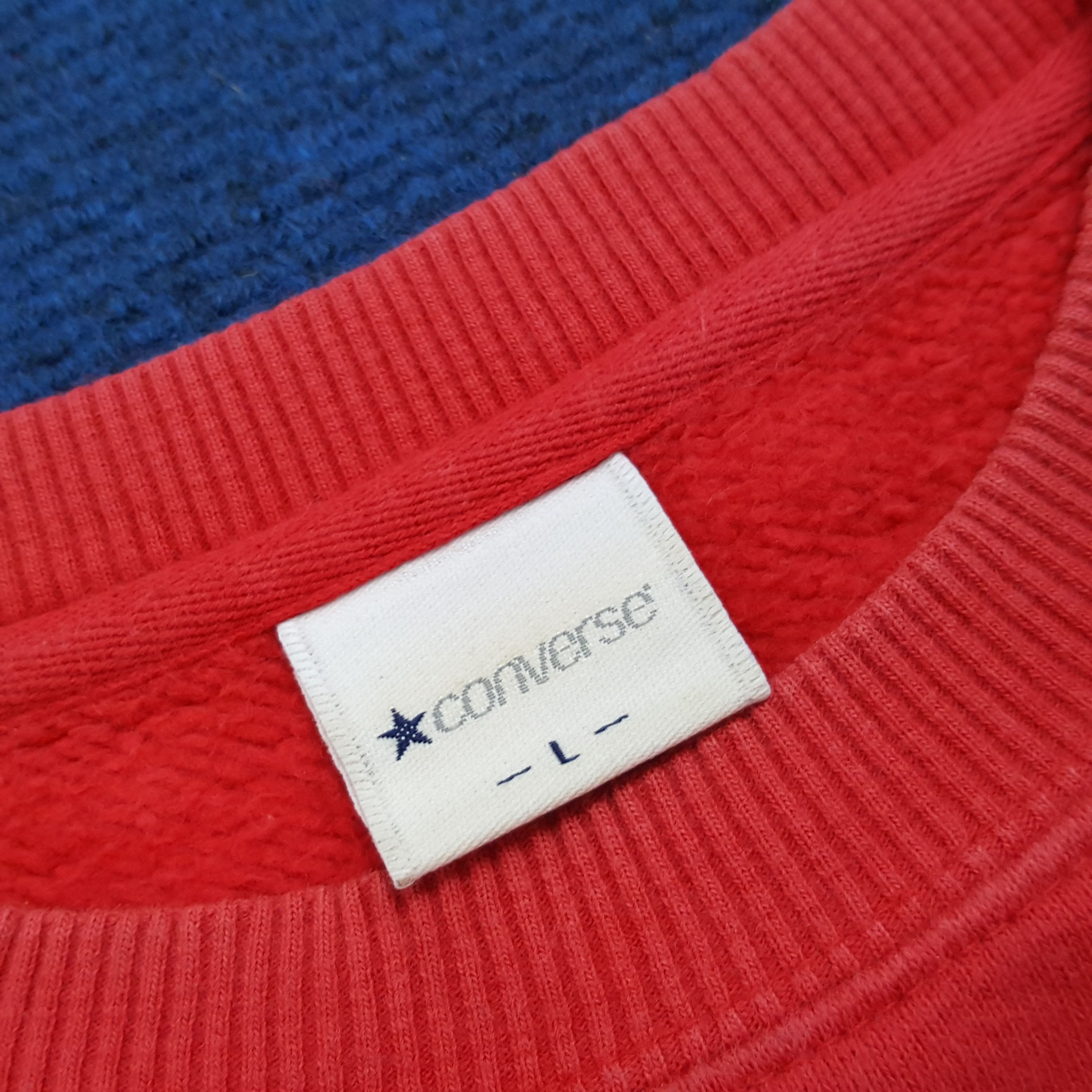Converse × Vintage Vintage Converse Chuck Taylor High Cut Printed Sweatshirts Size US L / EU 52-54 / 3 - 6 Thumbnail