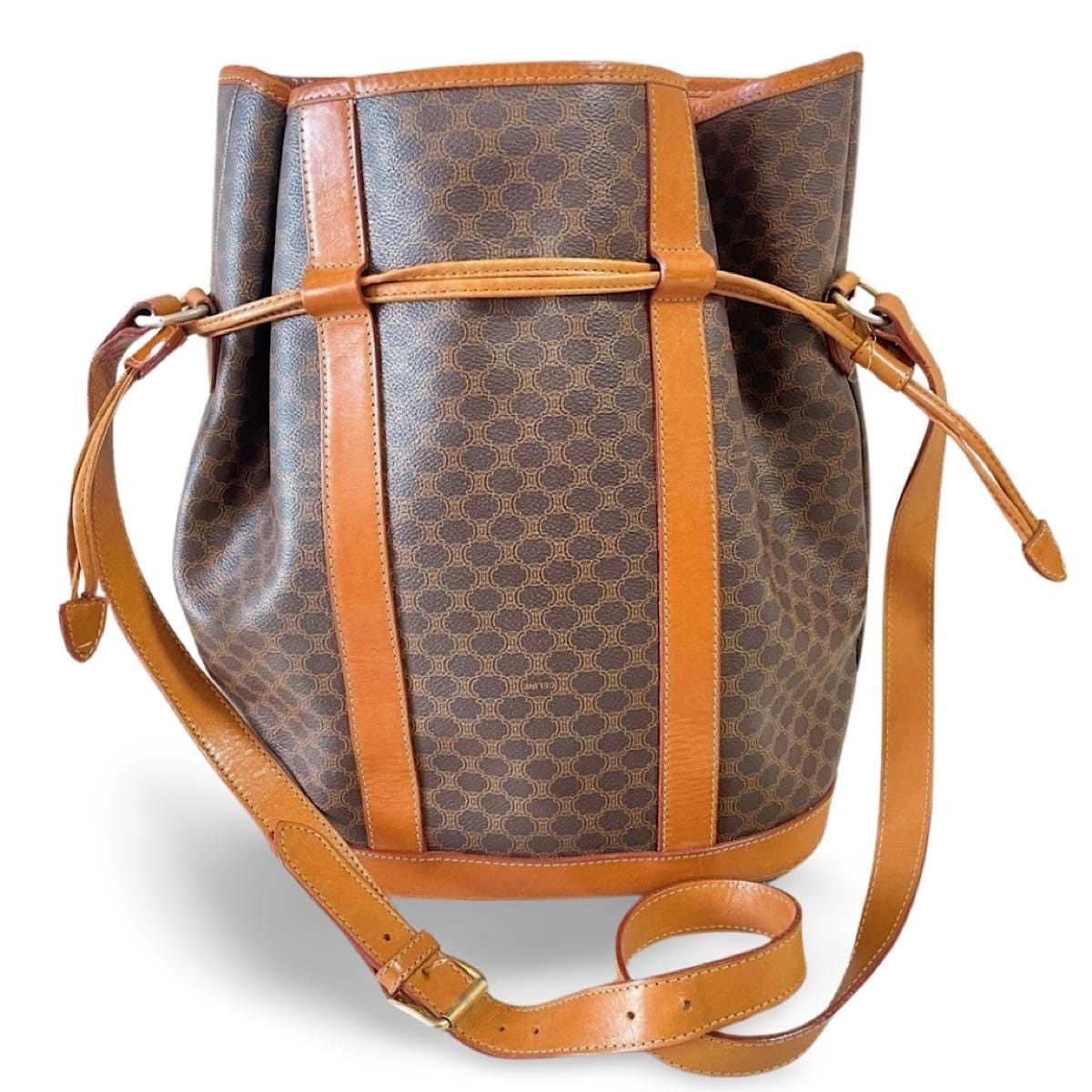Celine Vintage Celine hobo bucket shoulder bag in classic brown Size ONE SIZE - 1 Thumbnail