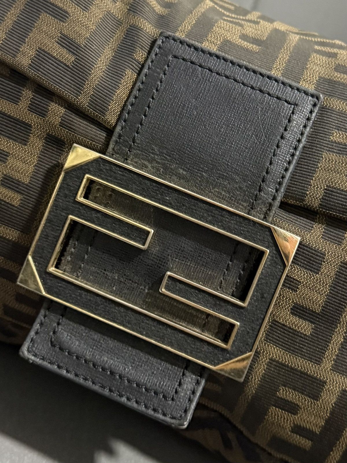 Fendi Vintage Fendi Zucca Large Monogram Shoulder Baguette Bag Size ONE SIZE - 8 Thumbnail