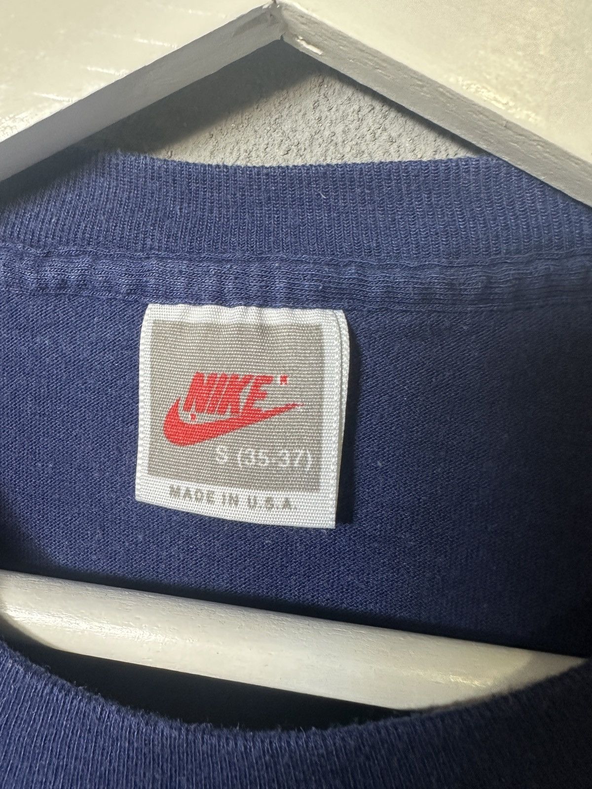 Nike × Vintage Vintage Nike Shirt Large 80s 90s Just Do It Made in USA Size US S / EU 44-46 / 1 - 4 Thumbnail
