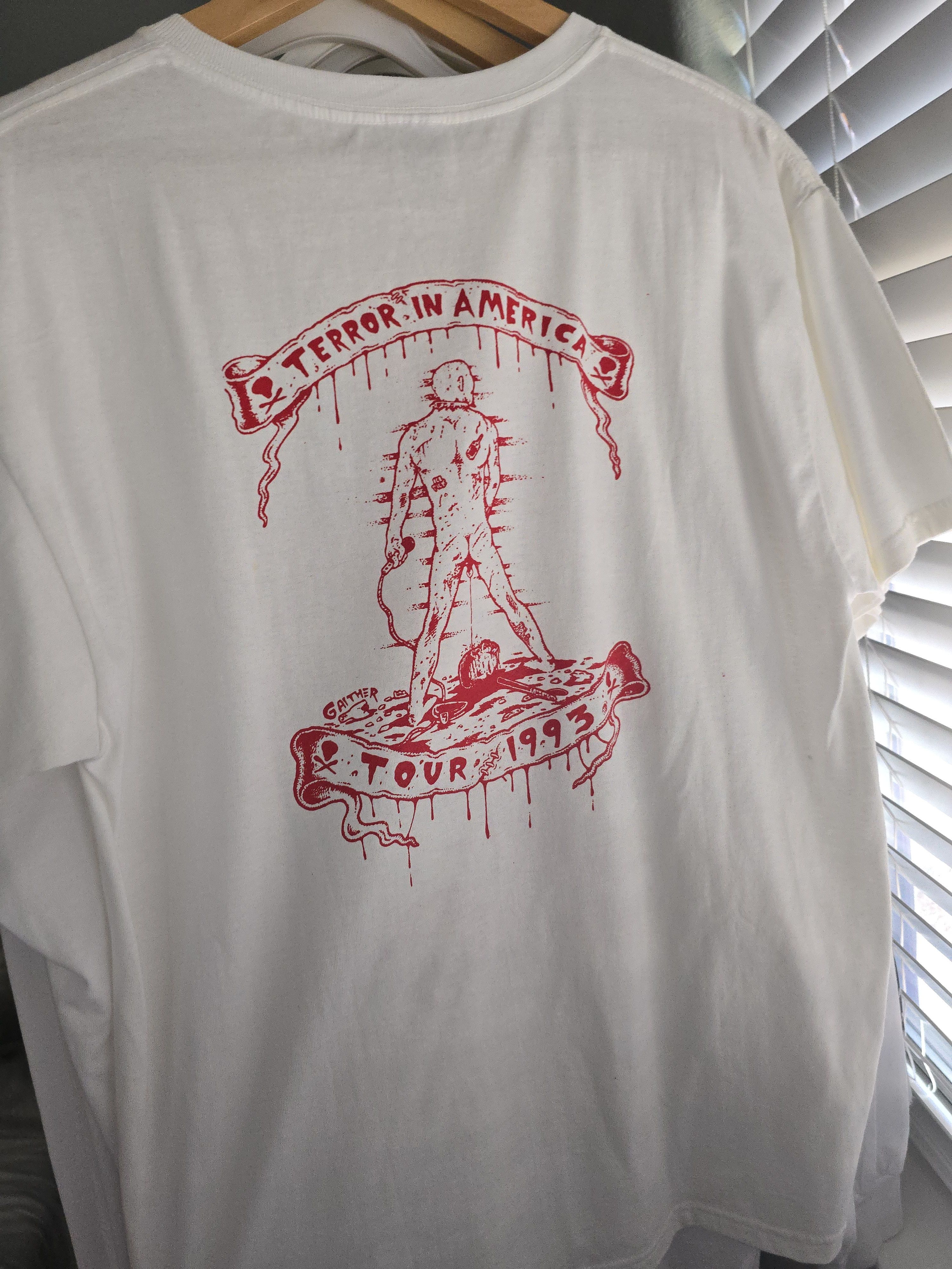 Band Tees GG Allin and the Murder Junkies 1993 Terror in America Tour Size US L / EU 52-54 / 3 - 2 Thumbnail