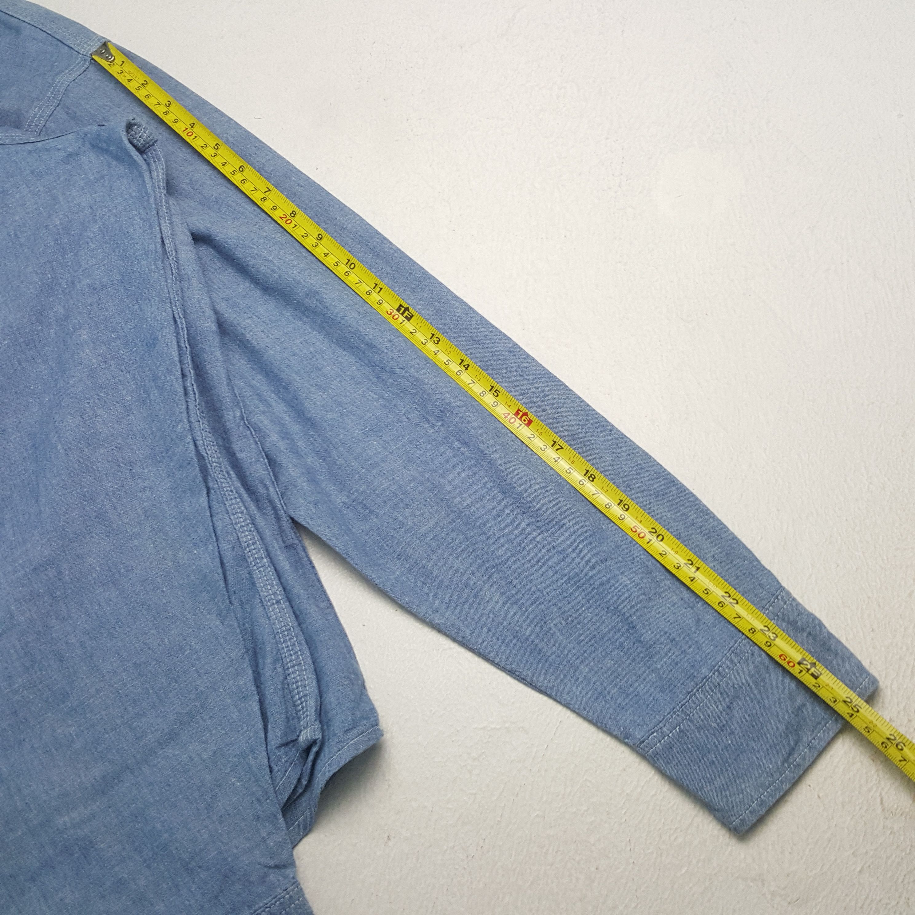 Big Mac Vintage Big Mac Chambray Denim Shirt Button Up RR11 Size US XXL / EU 58 / 5 - 6 Thumbnail