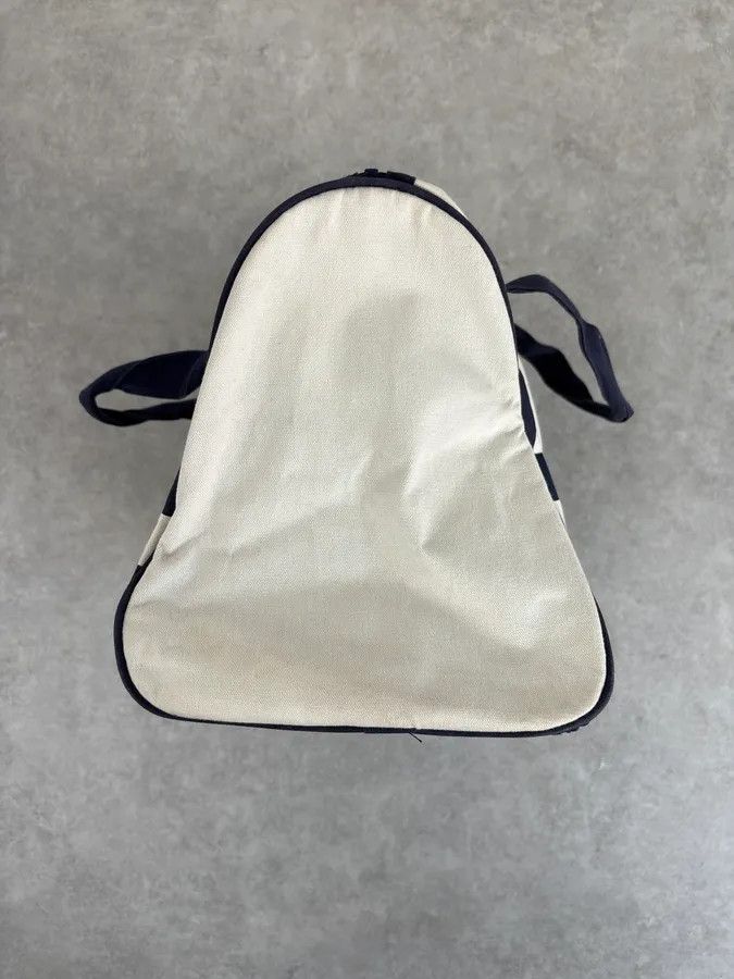 Jean Paul Gaultier Jean Paul Gaultier White & Navy Canvas Striped Handle Bag Size ONE SIZE - 5 Thumbnail