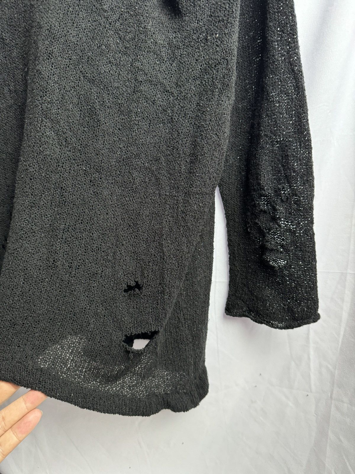 Japanese Brand Distressed Japanese Open Knit archive style Size US L / EU 52-54 / 3 - 6 Thumbnail