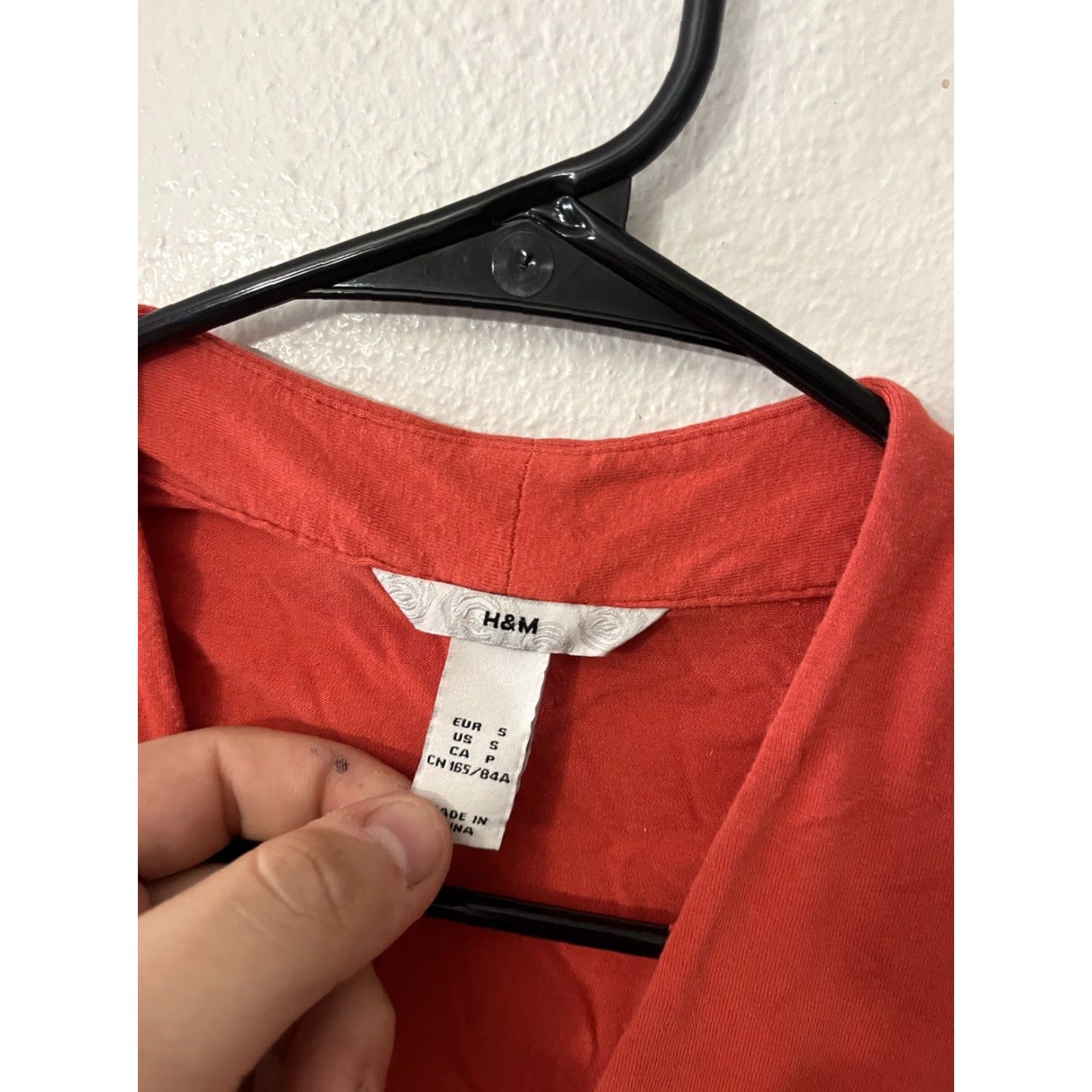 H&M H & M Blouse Top Sleeveless V-Neck Chiffon Orange Small Size S Sz Size S / US 4 / IT 40 - 3 Thumbnail
