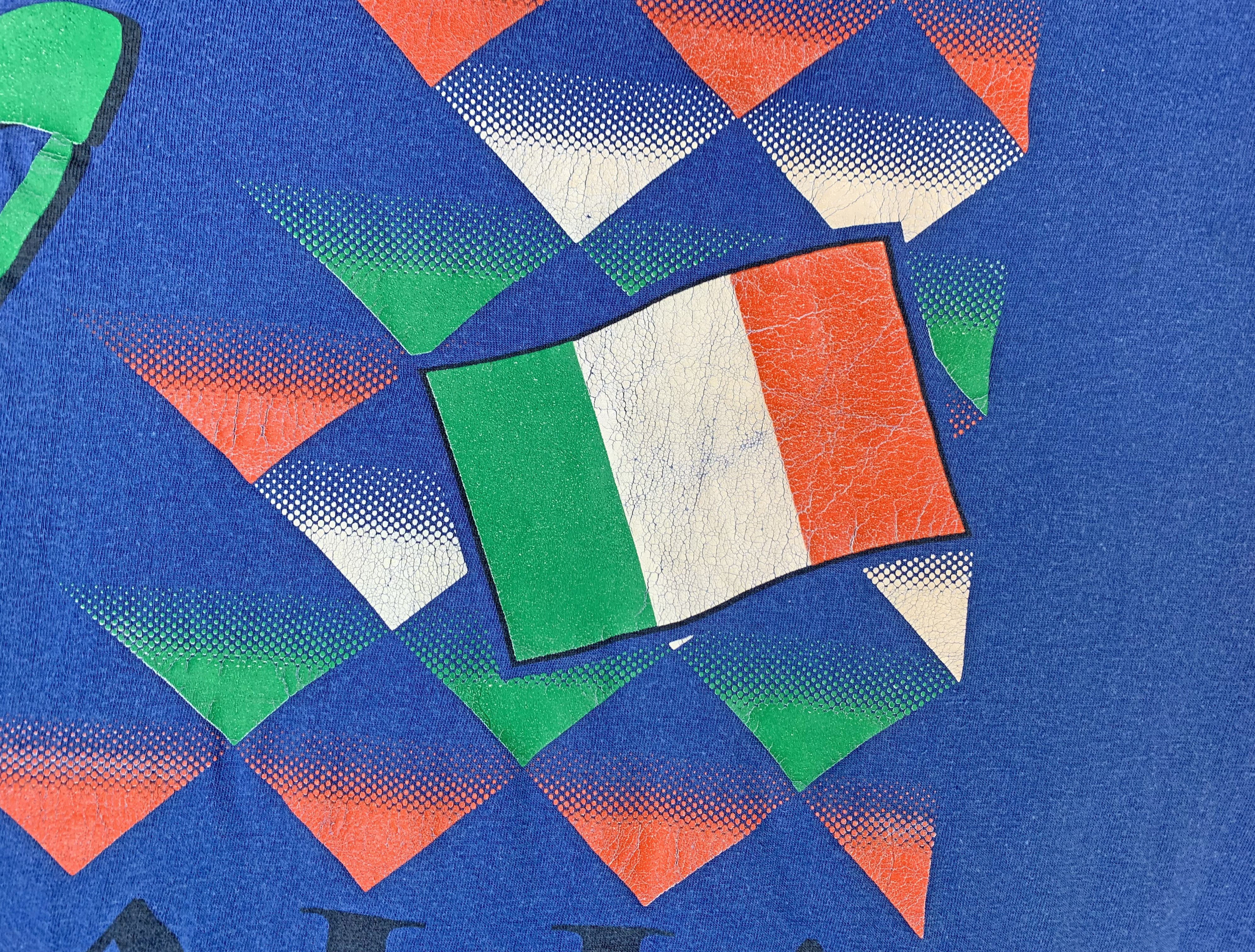 Vintage 1998 ITALY T Shirt France 98 World Cup Football Tee Official Size US XL / EU 56 / 4 - 6 Thumbnail