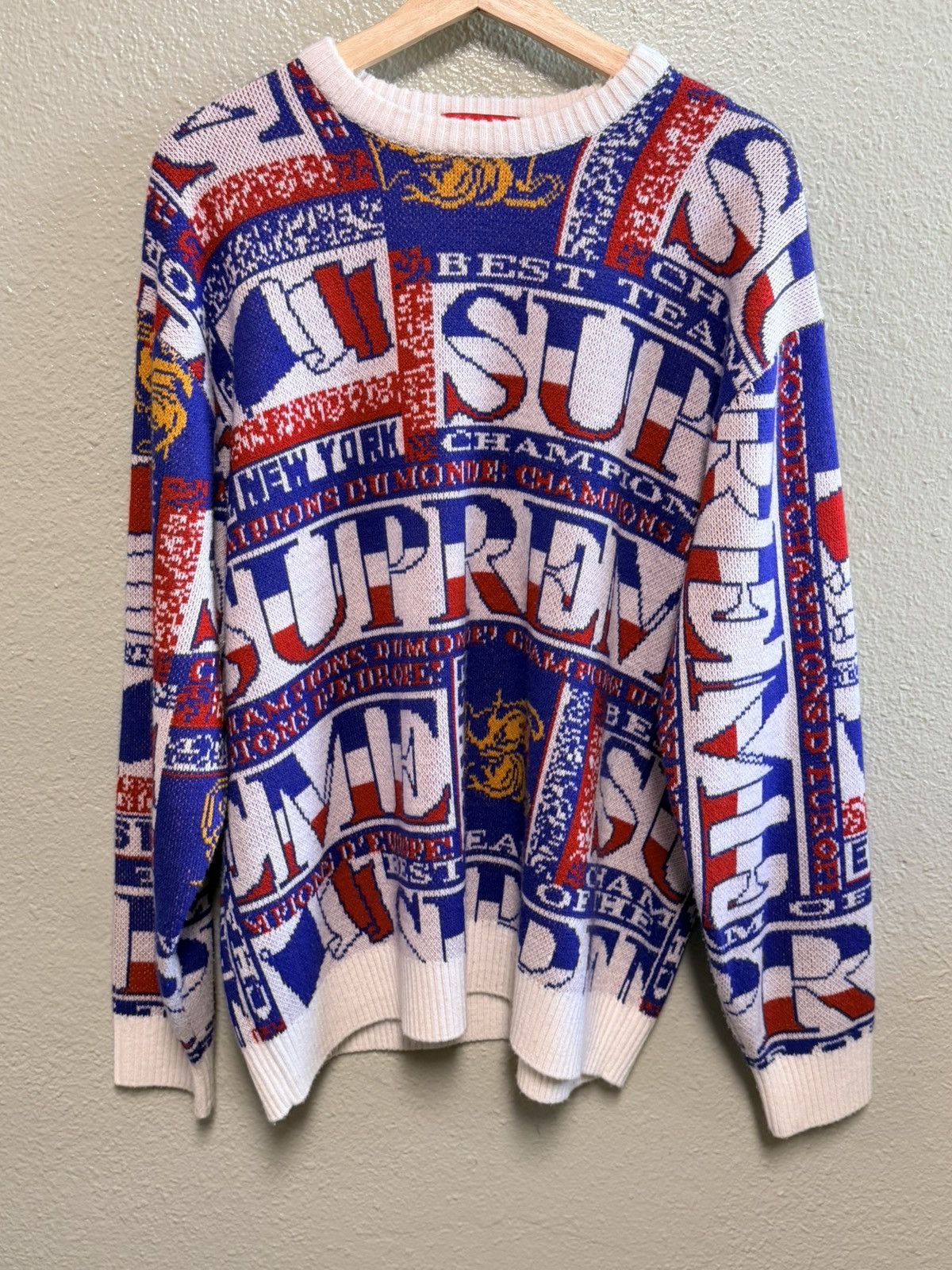 Supreme Supreme All over Print Sweater Size US L / EU 52-54 / 3 - 1 Thumbnail