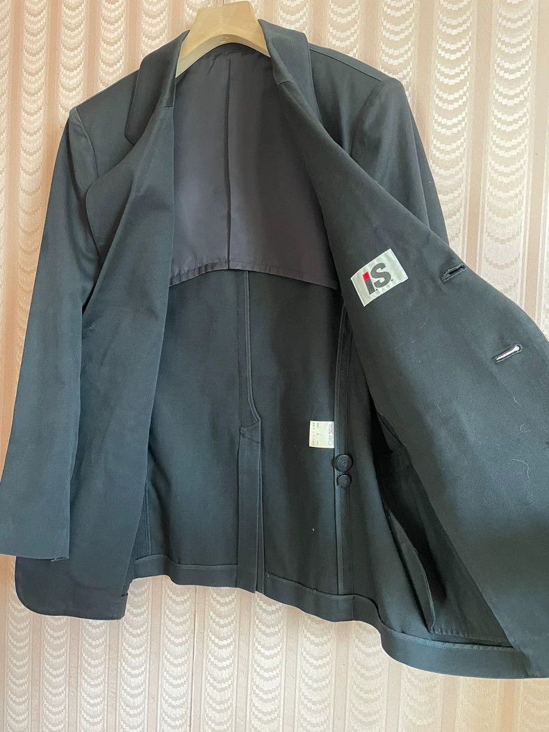 Issey Miyake issey miyake size:L Black washed cotton suit jacket Size 34R - 4 Thumbnail