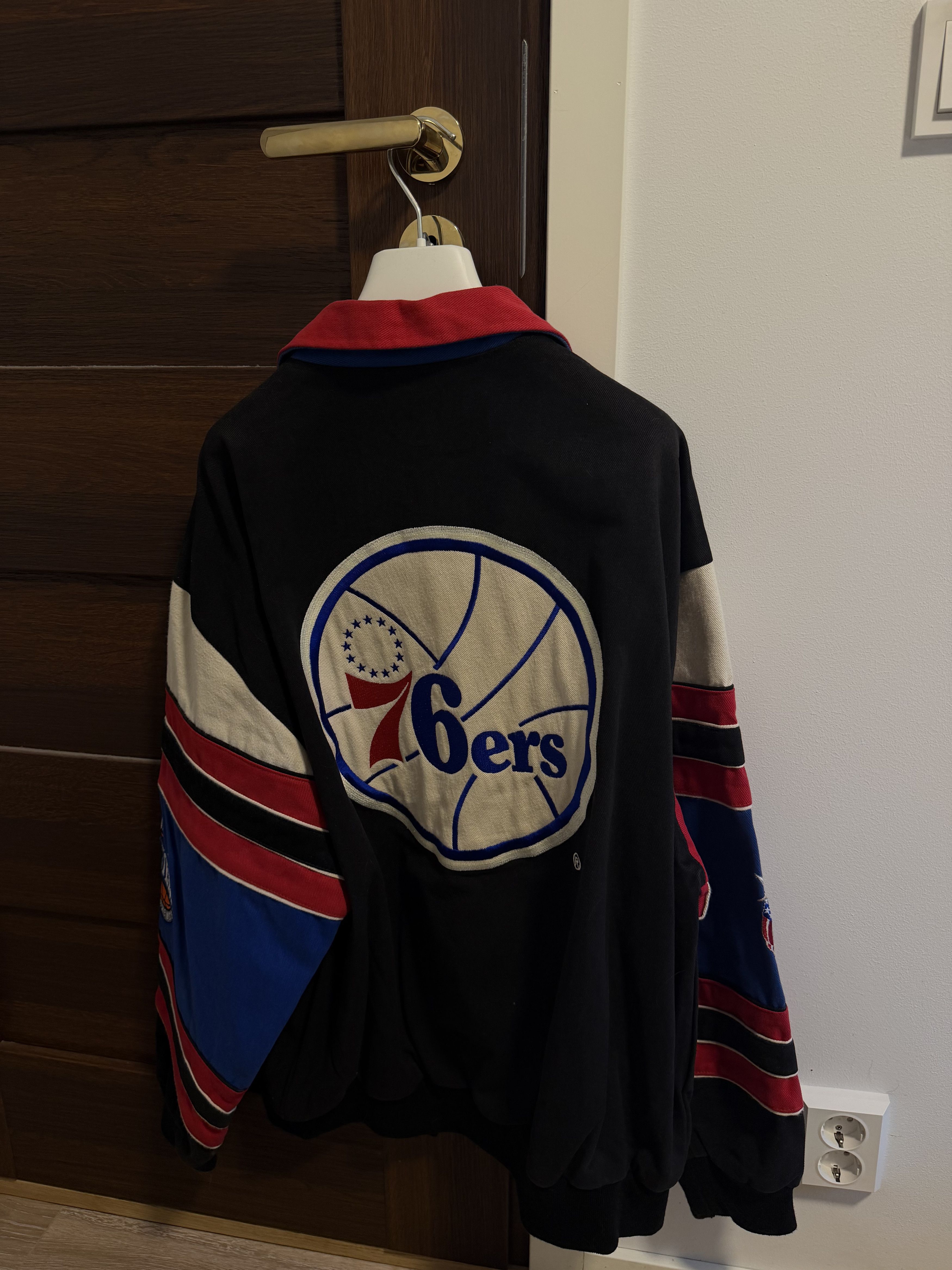 Jeff Hamilton Vintage Jeff Hamilton Philadelphia 76ers Varsity Jacket Size US XL / EU 56 / 4 - 2 Thumbnail