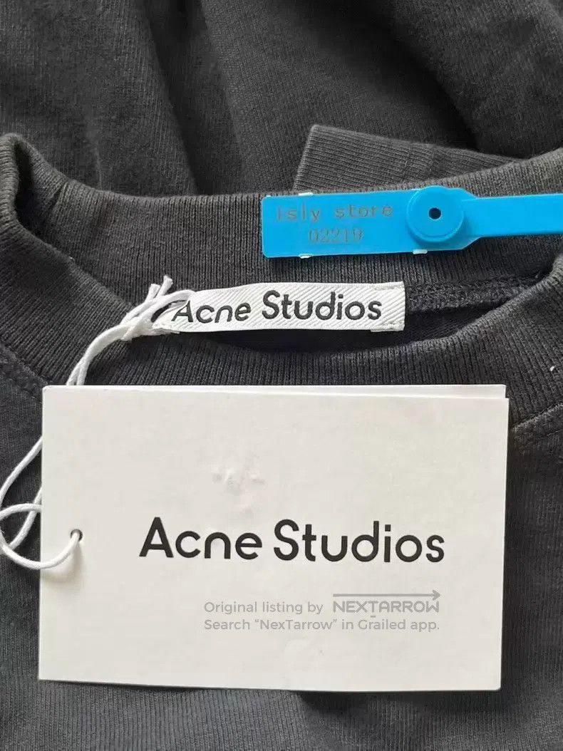 Acne Studios Acne Studios Letter crewneck short-sleeve T-shirt, black Size US S / EU 44-46 / 1 - 4 Thumbnail