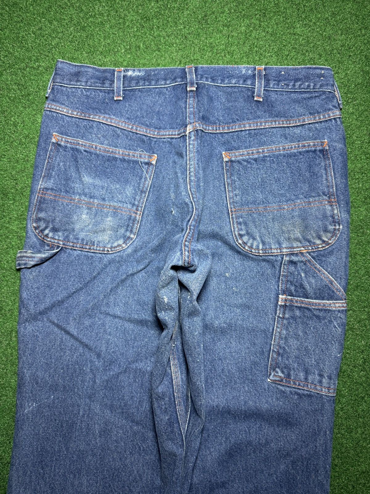 Big Mac Vintage Big Mac Work Wear Carpenter Distressed 38x27 Jeans Size US 38 / EU 54 - 3 Thumbnail
