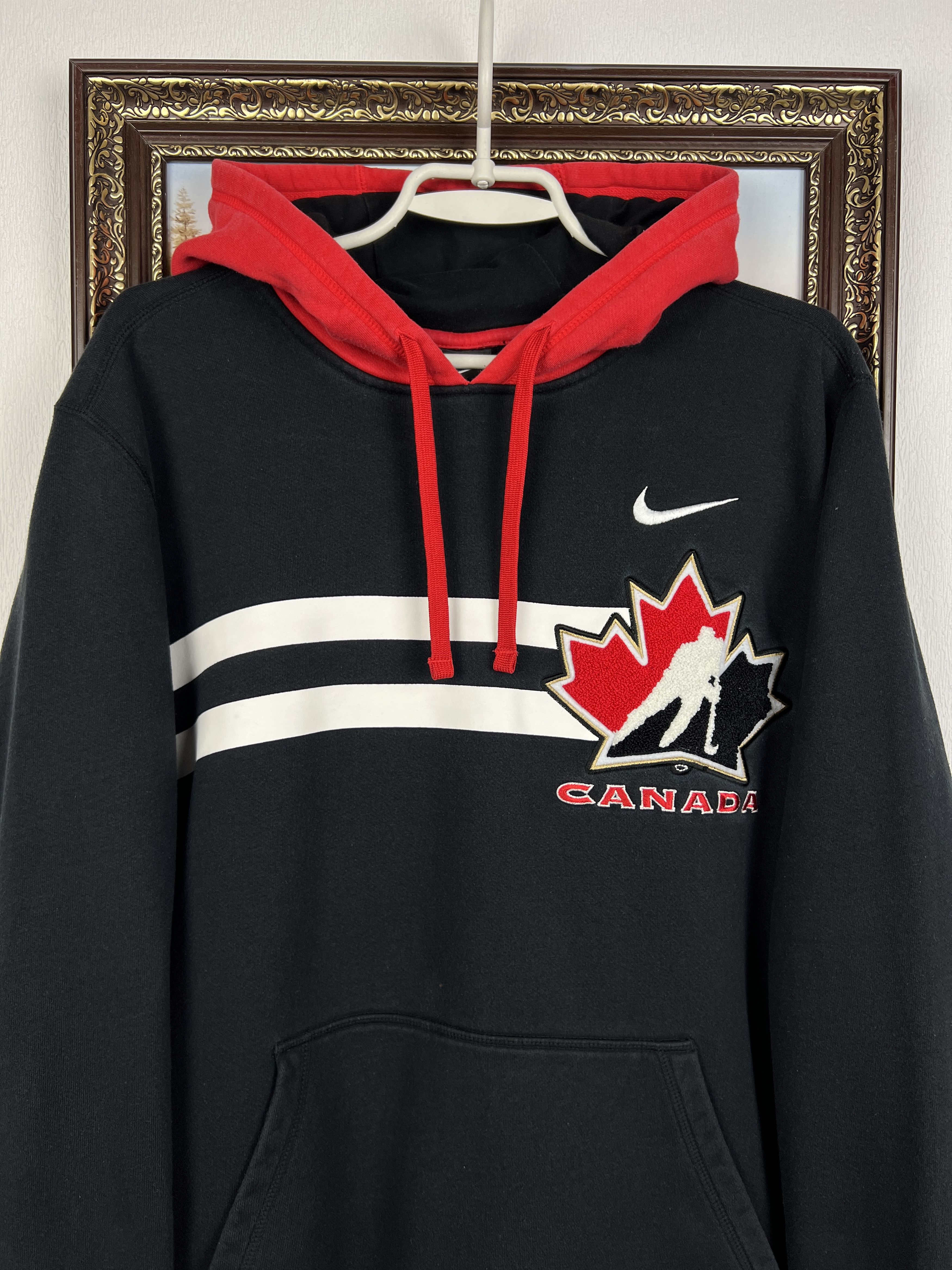 Nike Nike Canada Ice Hockey Hooded Jacket National Team Rare Hype Size US M / EU 48-50 / 2 - 2 Thumbnail