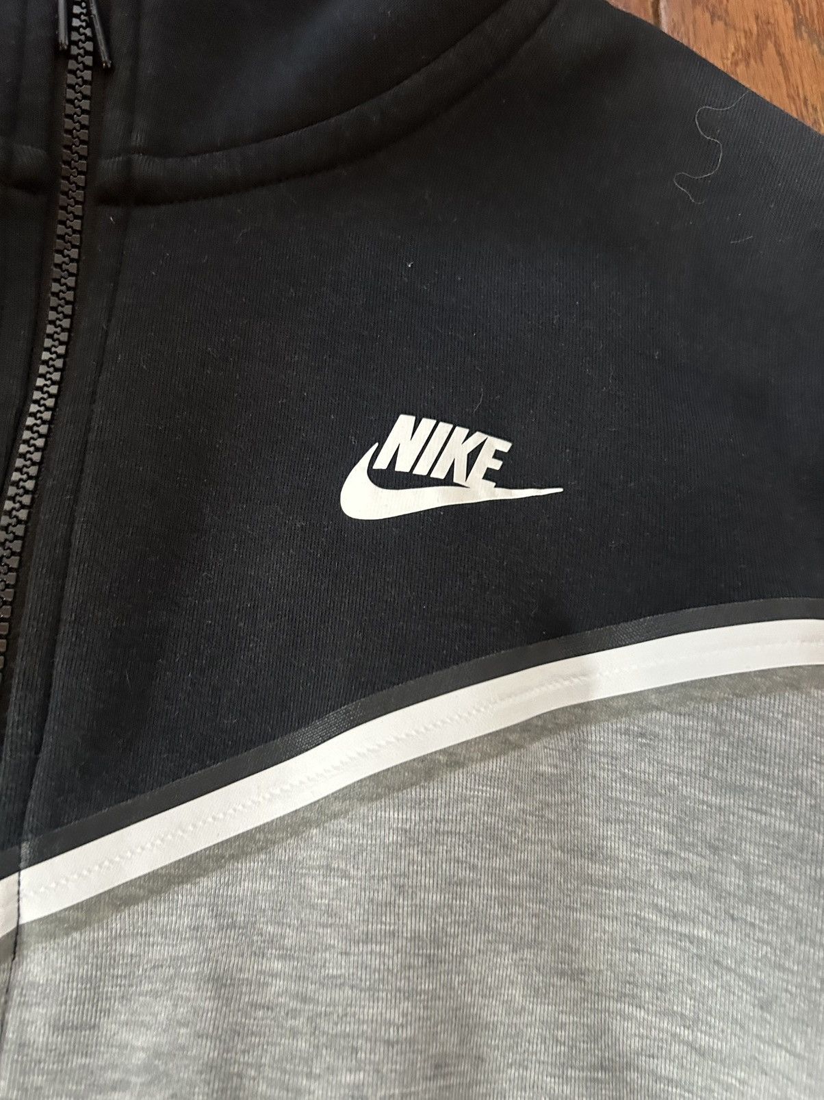 Nike Nike Black White Tech Fleece Full-Zip Suit - Size Medium Size US M / EU 48-50 / 2 - 2 Thumbnail