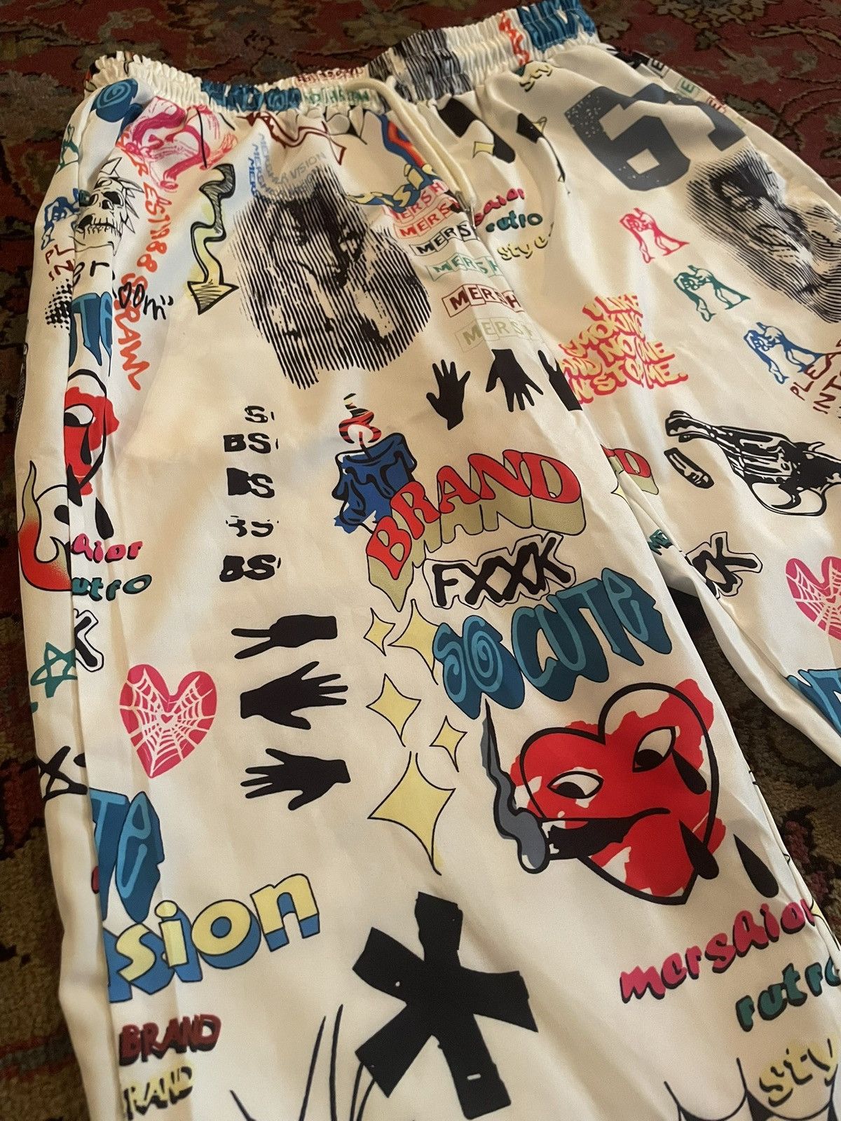 Vintage Vintage Graffiti Print Pants Size US 40 / EU 56 - 2 Thumbnail